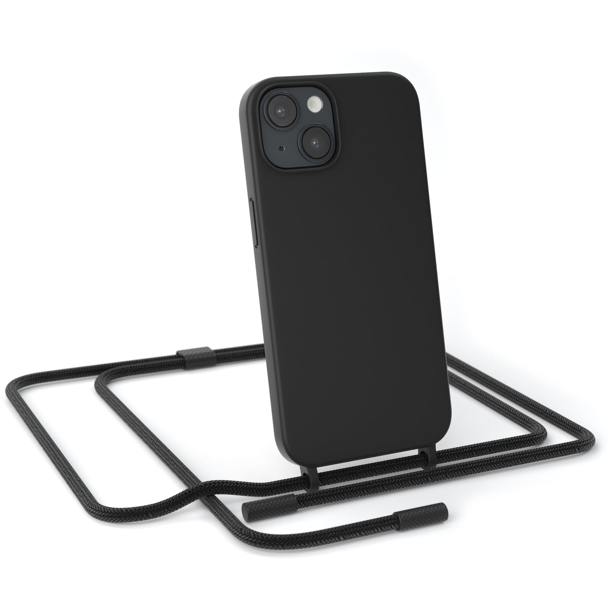 iPhone 14 Silikonhülle + Uni Kordel