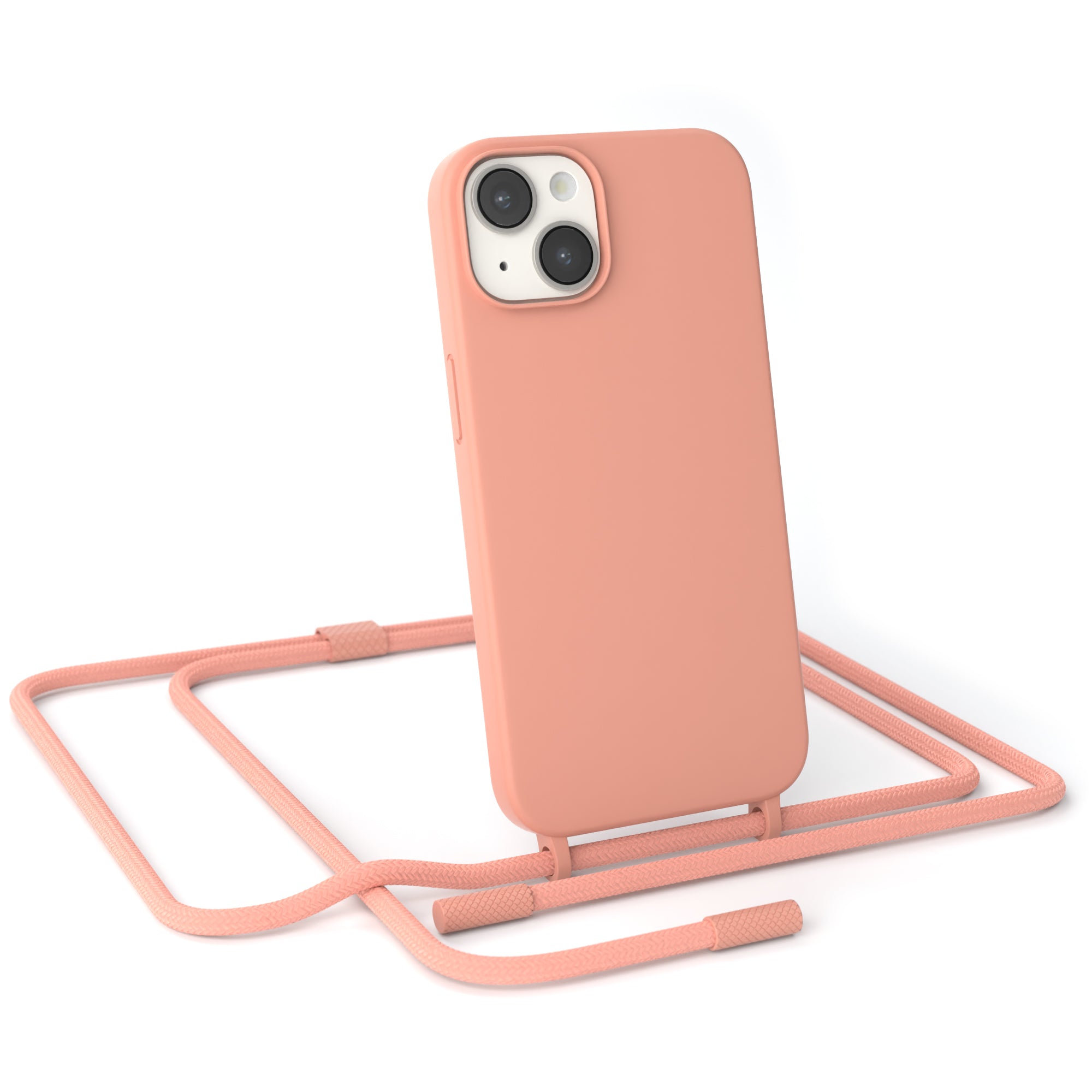iPhone 14 Silikonhülle + Uni Kordel