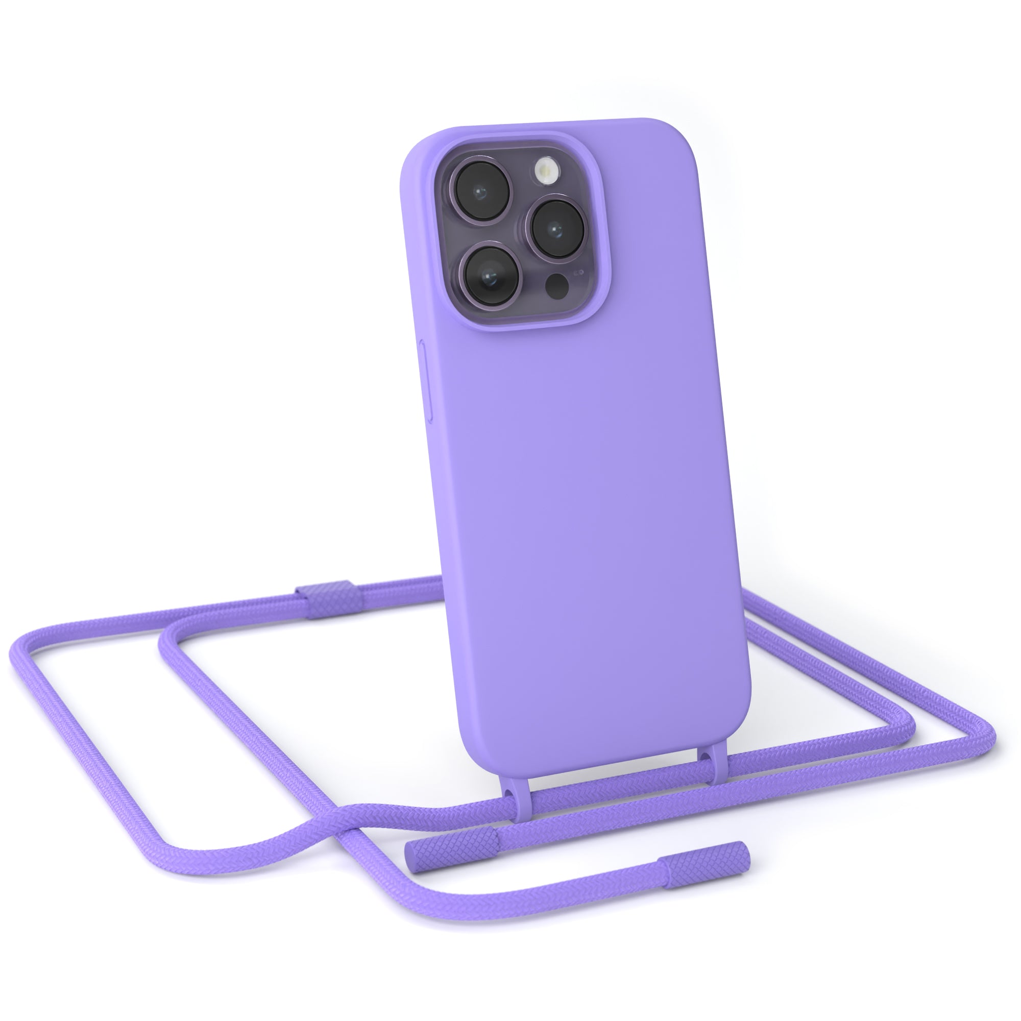 iPhone 14 Pro Silikonhülle + Uni Kordel