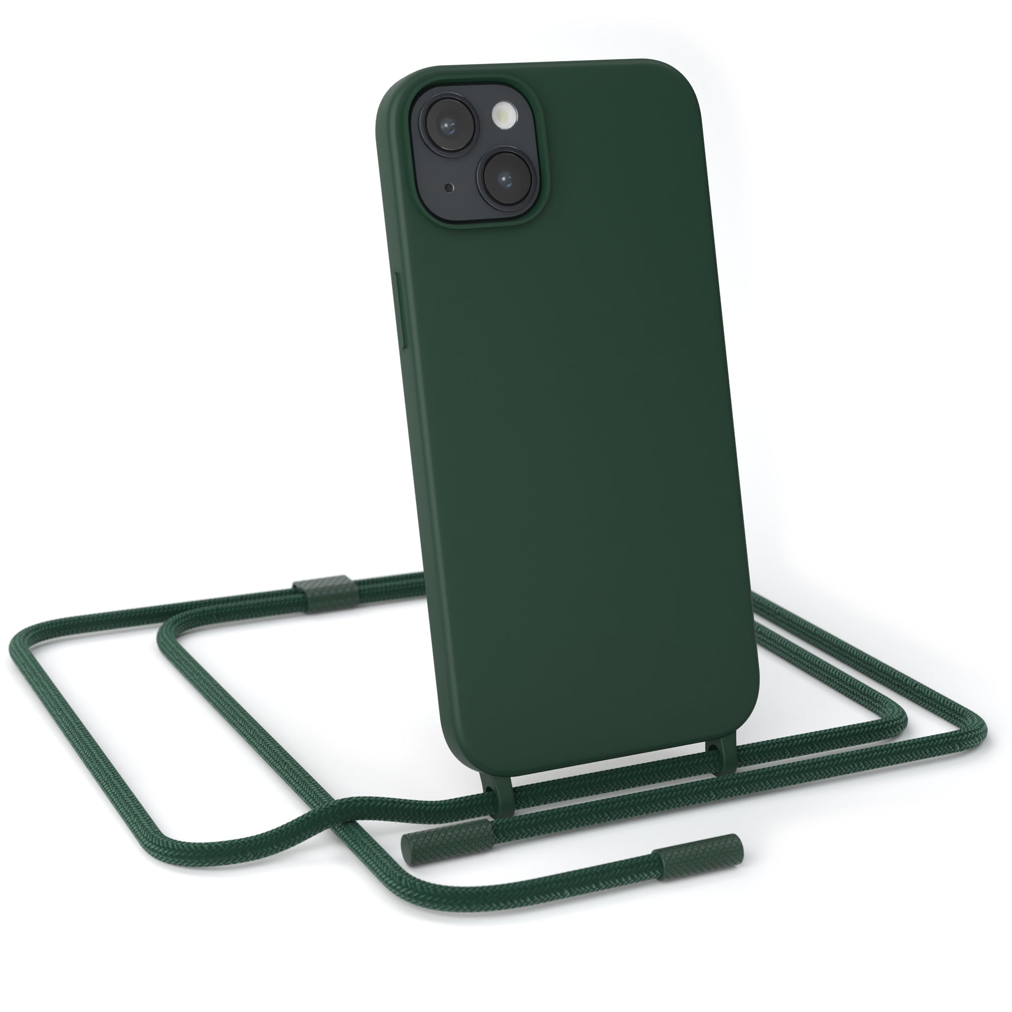 iPhone 14 Plus Silikonhülle + Uni Kordel