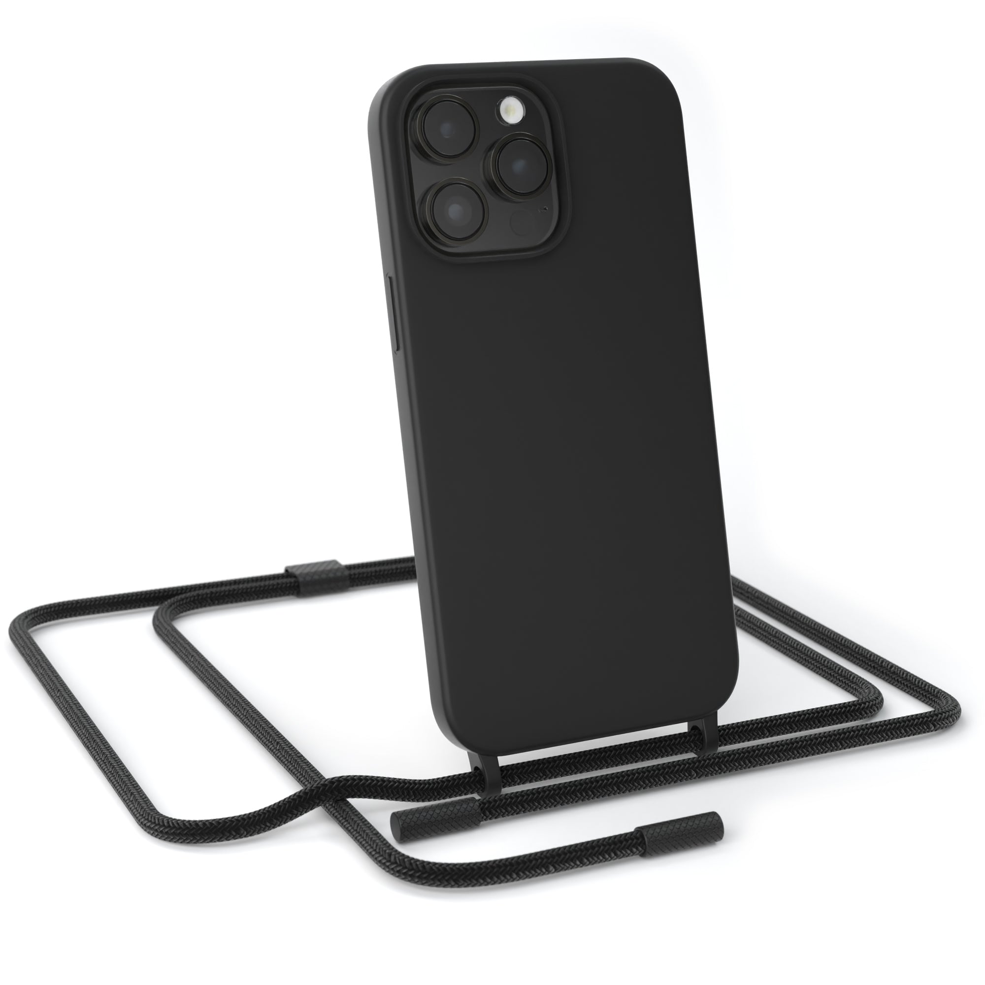 iPhone 14 Pro Max Silikonhülle + Uni Kordel