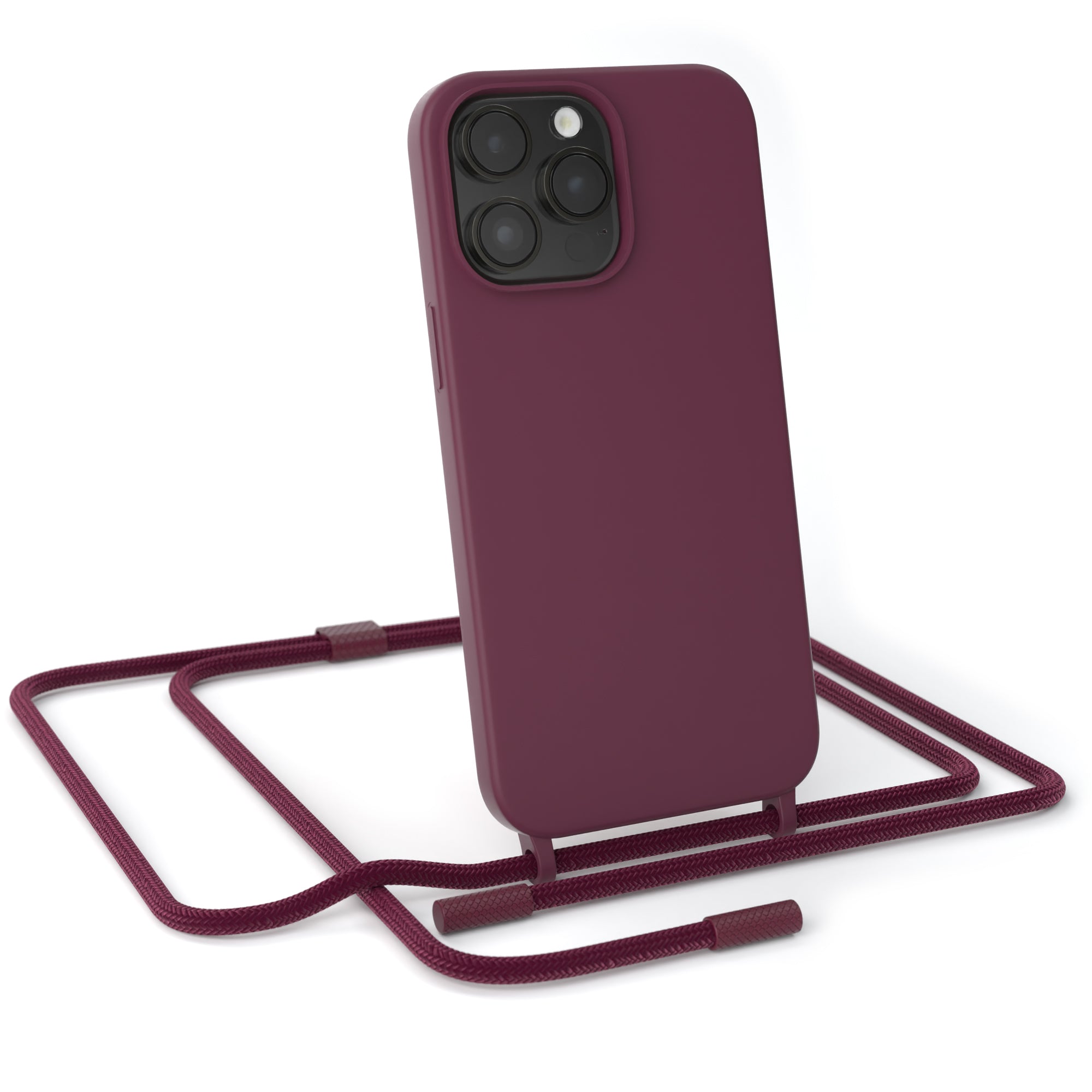 iPhone 14 Pro Max Silikonhülle + Uni Kordel