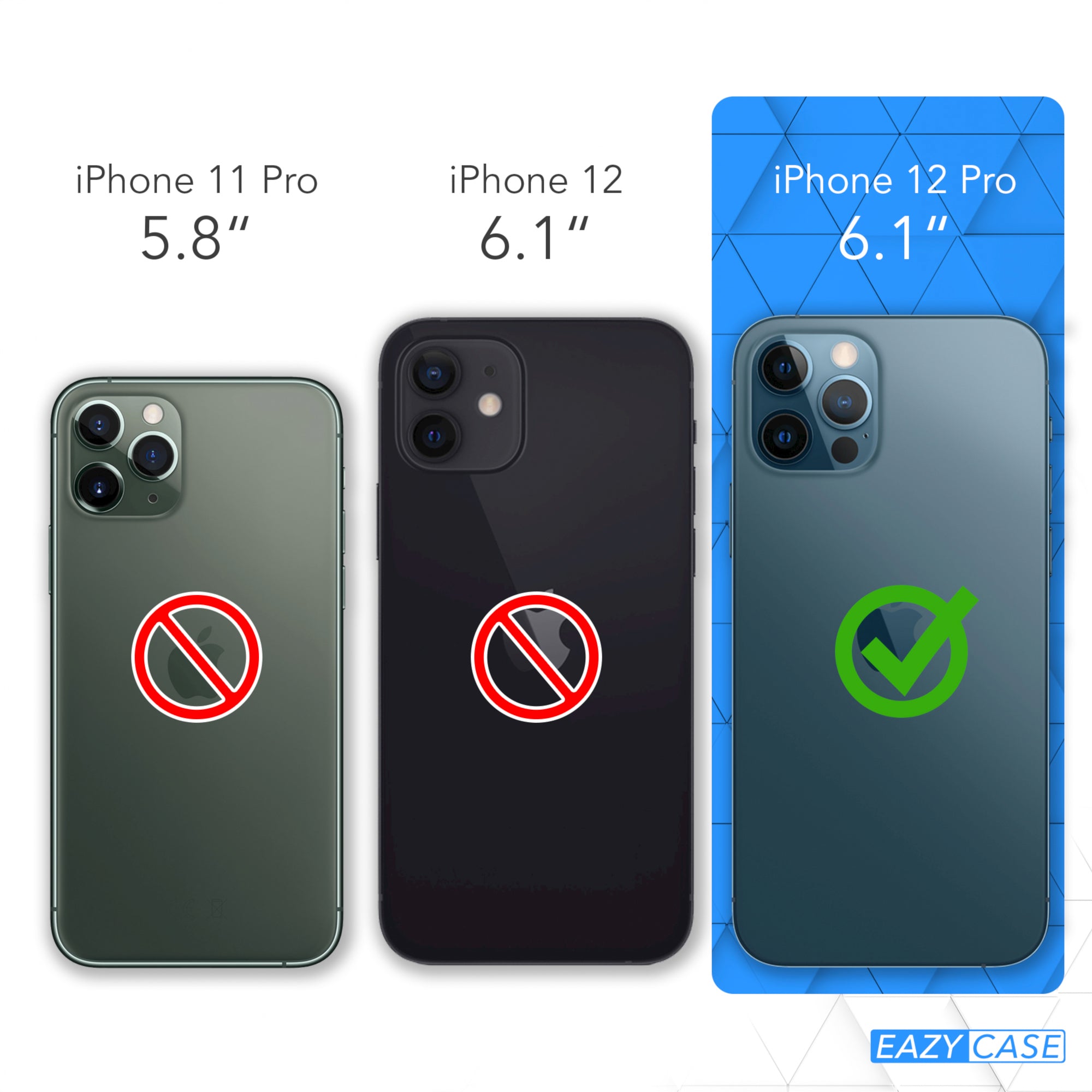 iPhone 12 Pro Silikonhülle + Kordel mit Karabinern