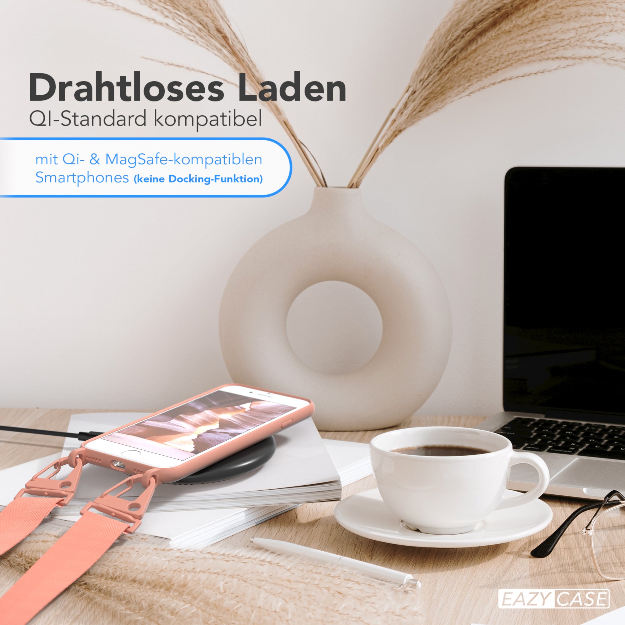 iPhone SE 2022 / 2020 / 8 / 7 Silikonhülle + breites Band