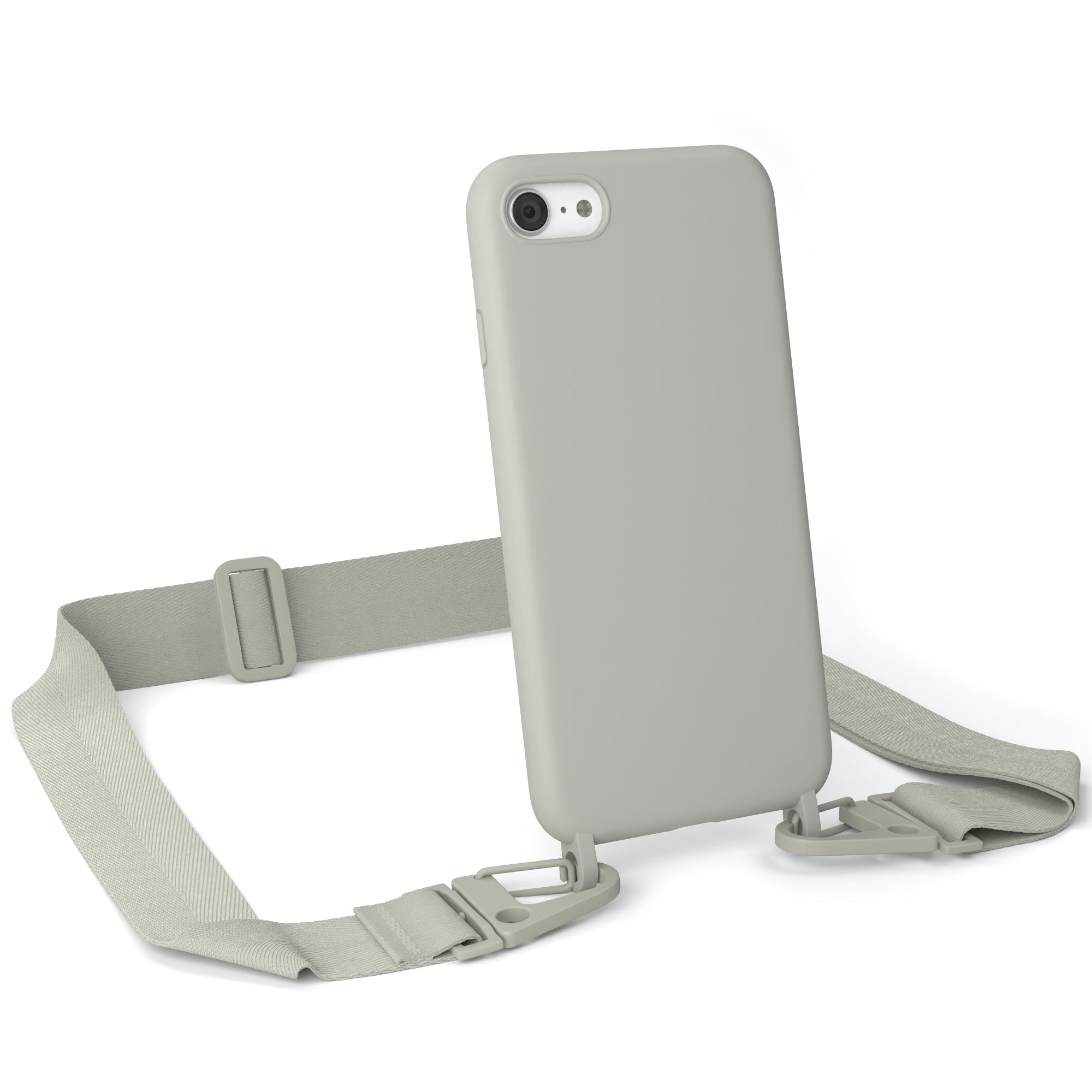 iPhone SE 2022 / 2020 / 8 / 7 Silikonhülle + breites Band