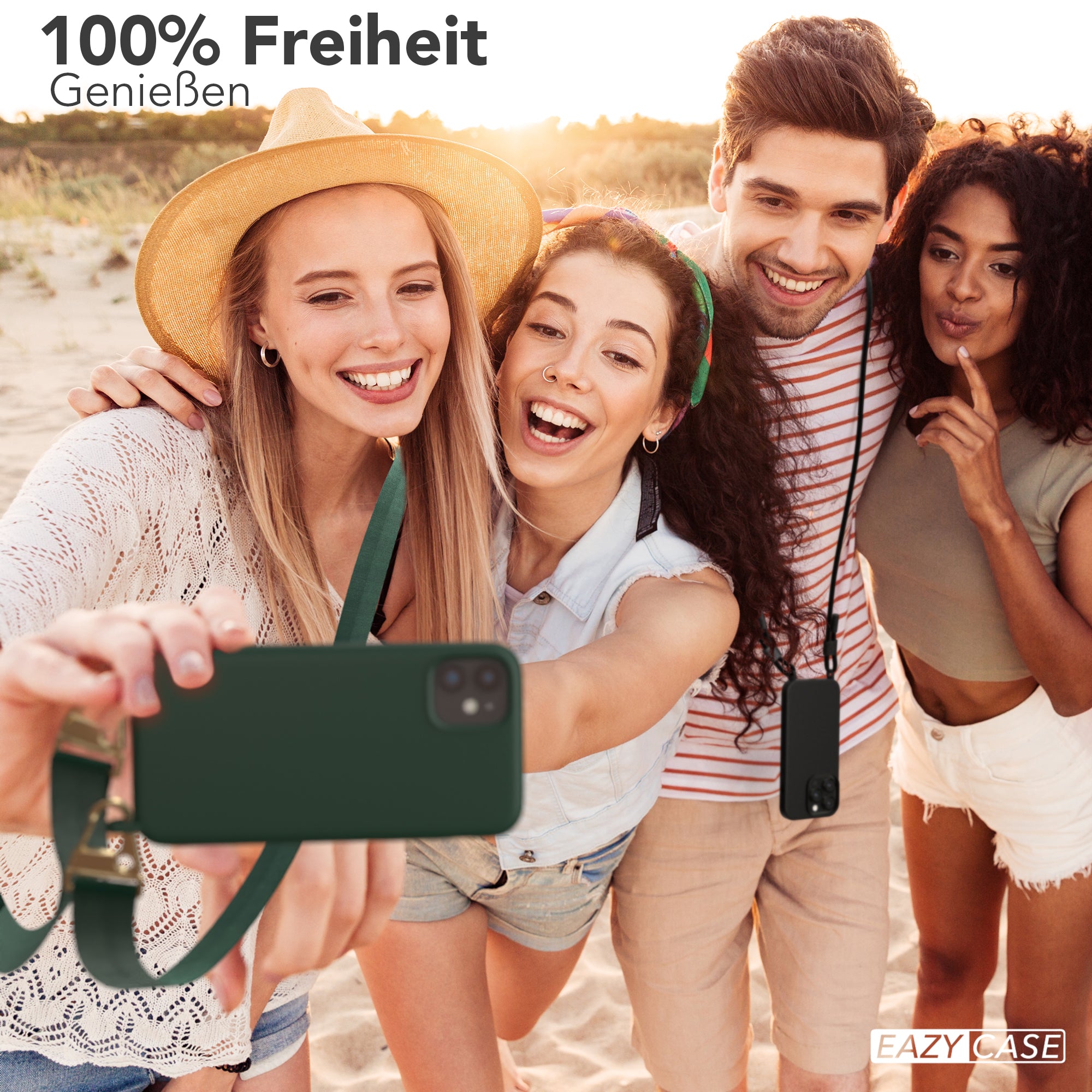 iPhone 11 Silikonhülle + breites Band