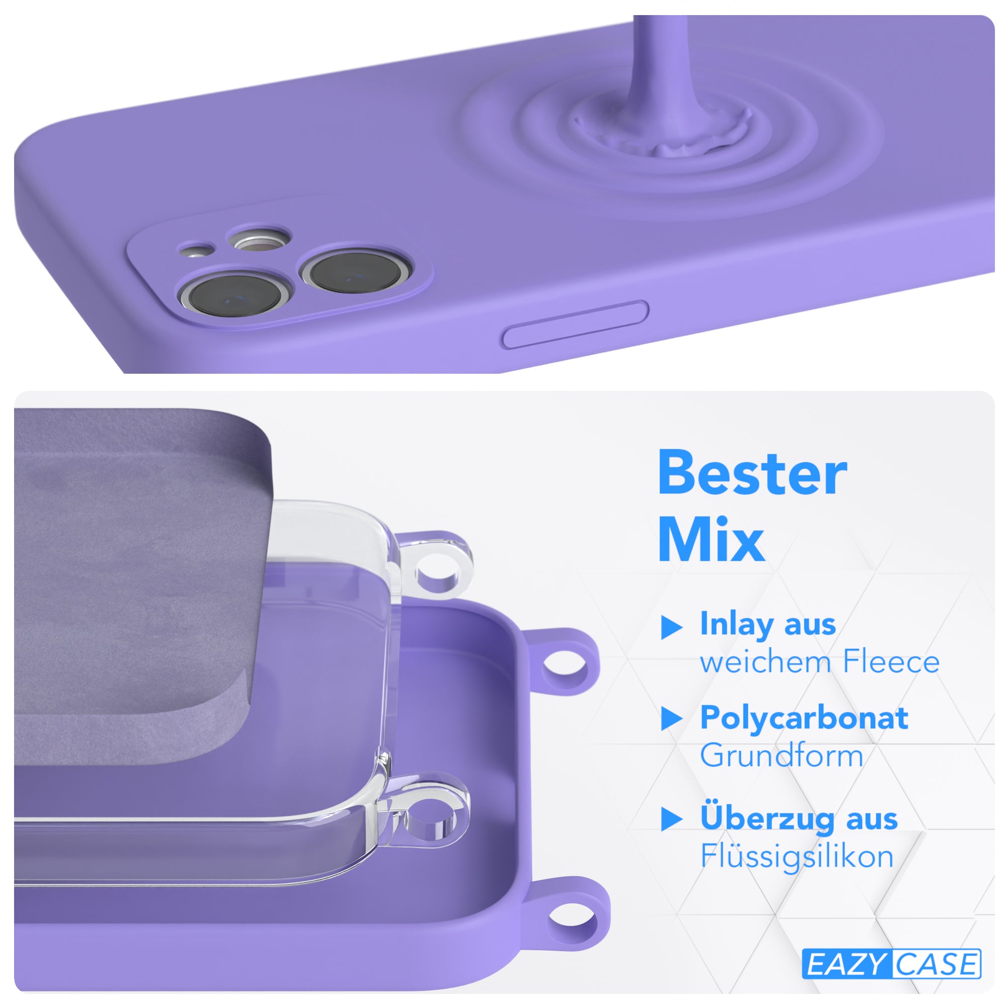 iPhone 12 Mini Silikonhülle + breites Band