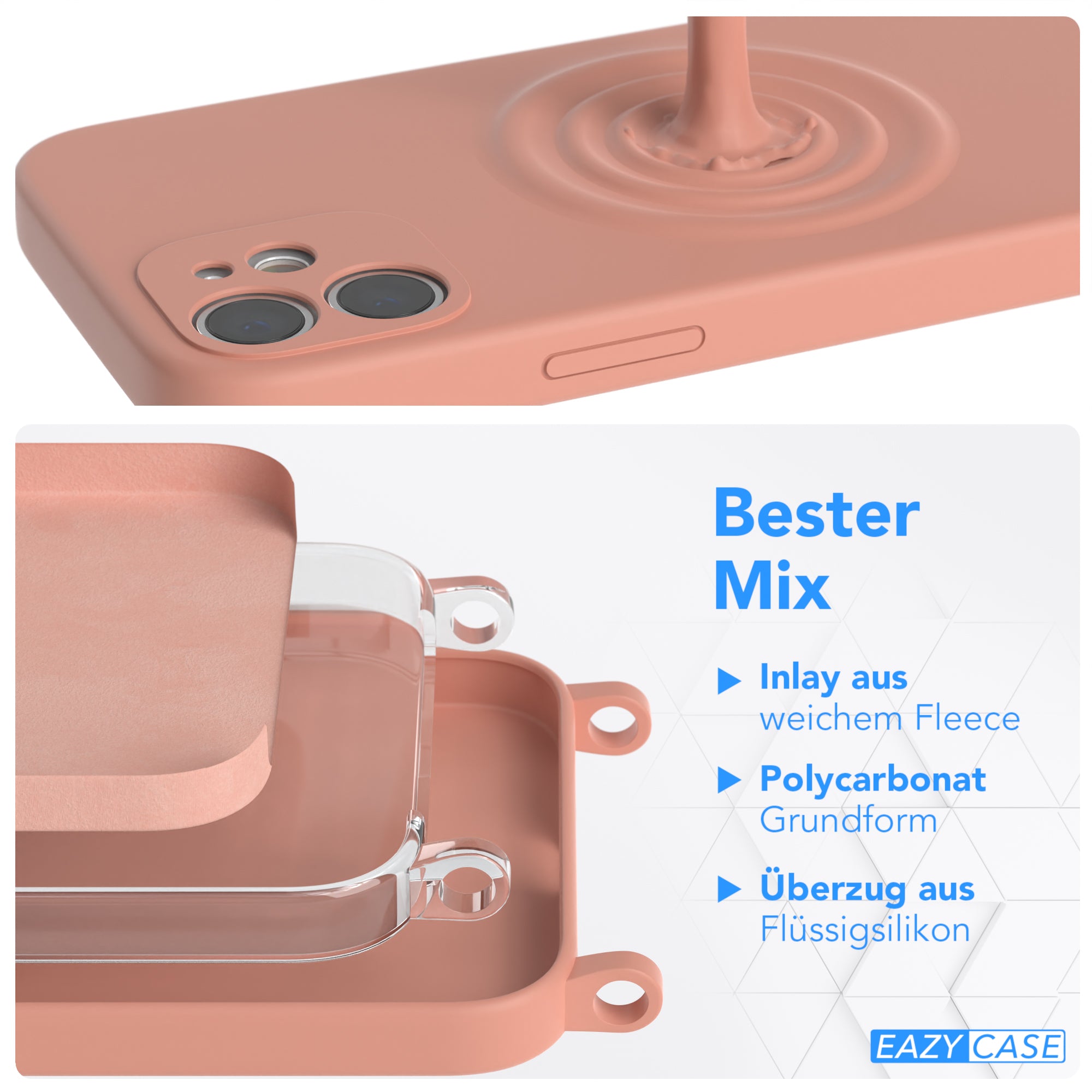 iPhone 12 Mini Silikonhülle + breites Band