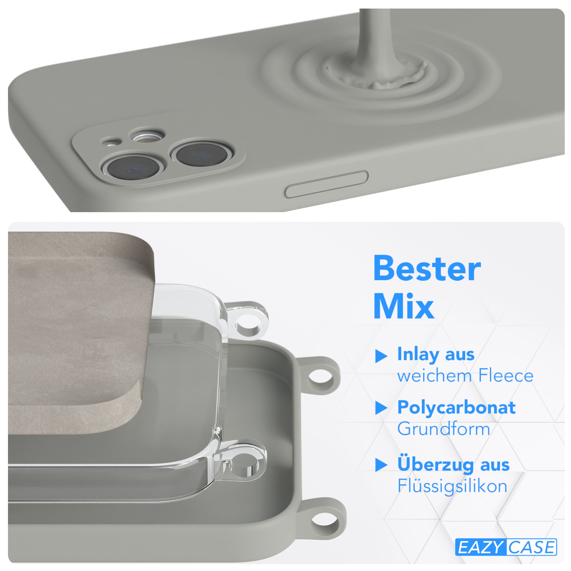 iPhone 12 Mini Silikonhülle + breites Band