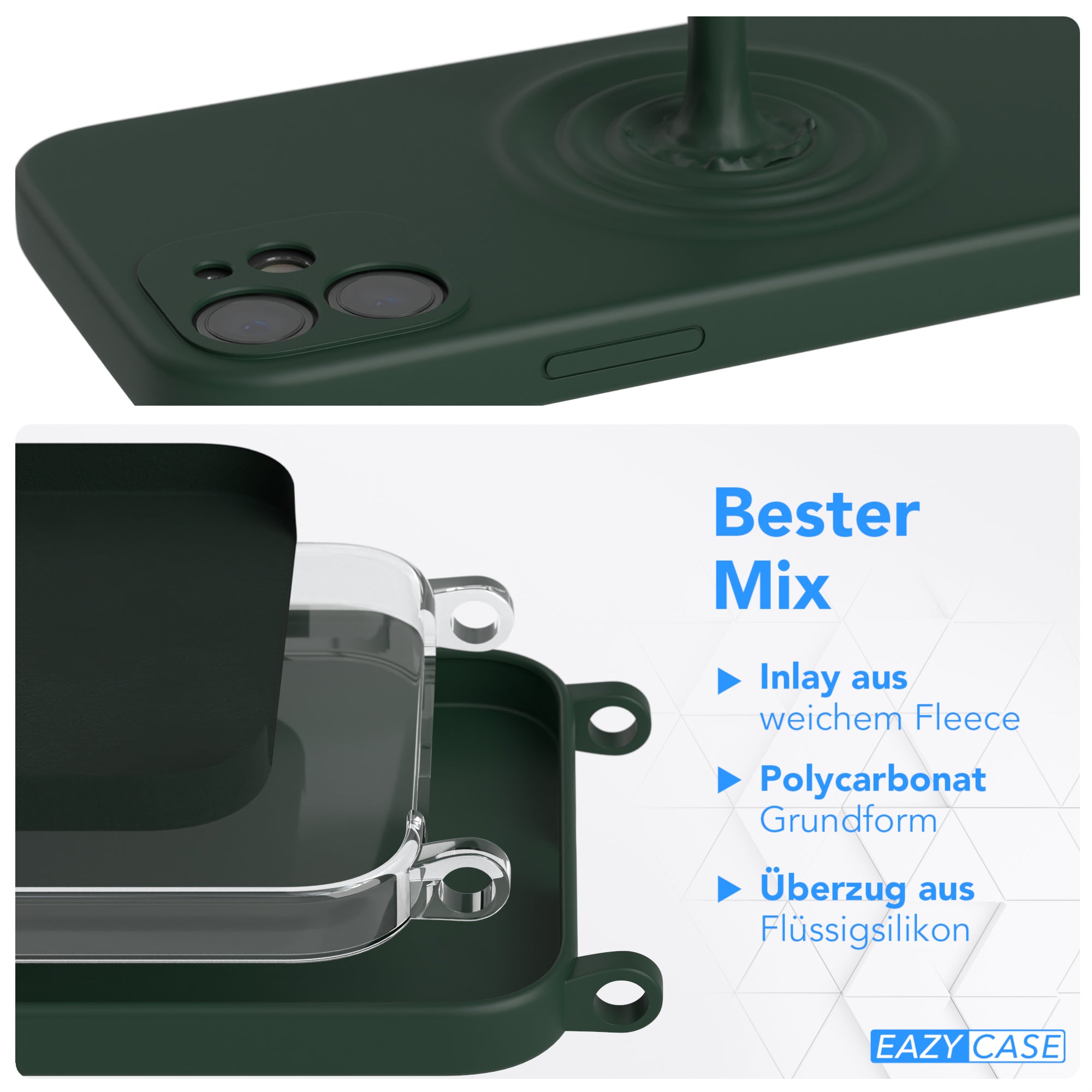 iPhone 12 Mini Silikonhülle + breites Band