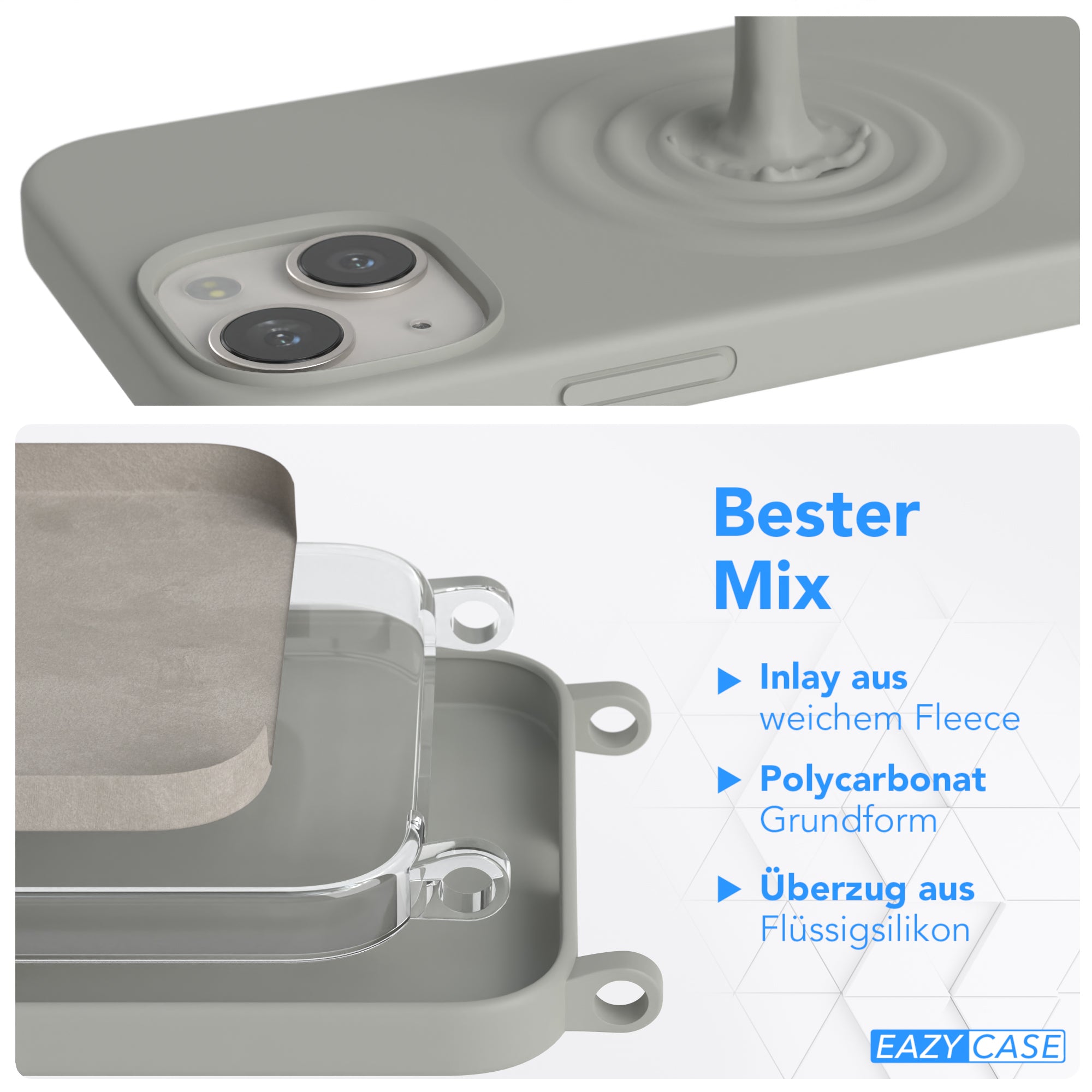 iPhone 13 Mini Silikonhülle + breites Band