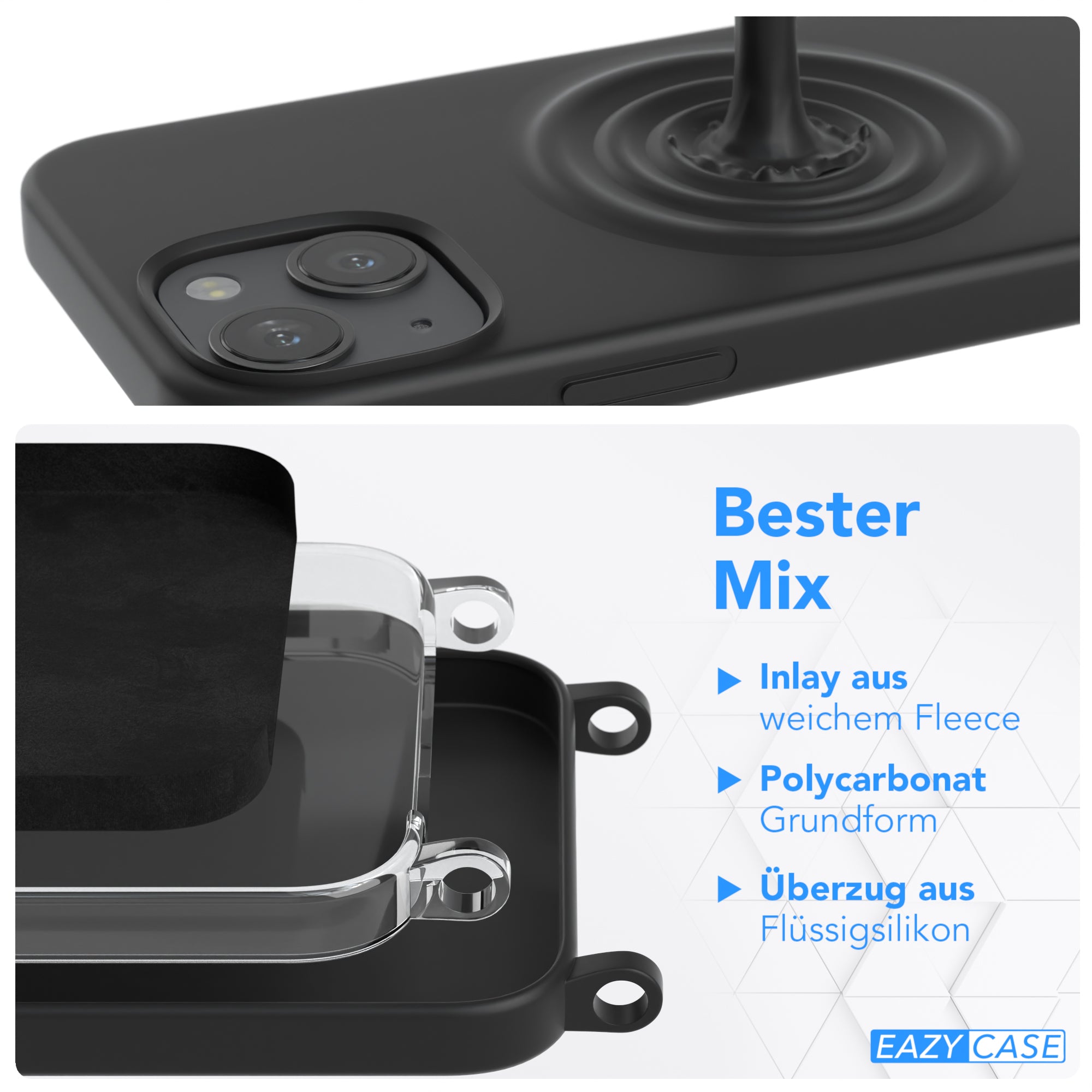 iPhone 13 Mini Silikonhülle + breites Band