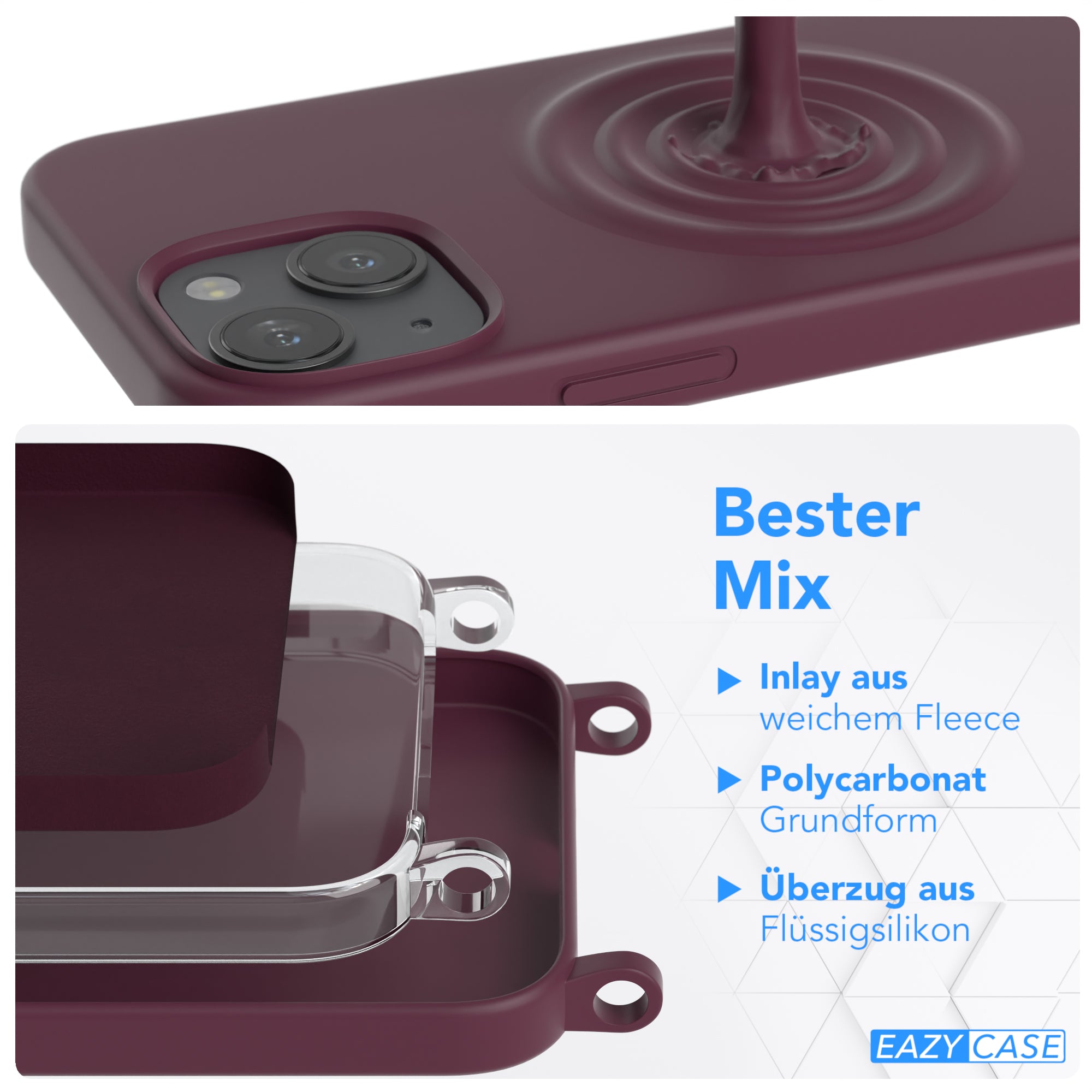 iPhone 13 Mini Silikonhülle + breites Band