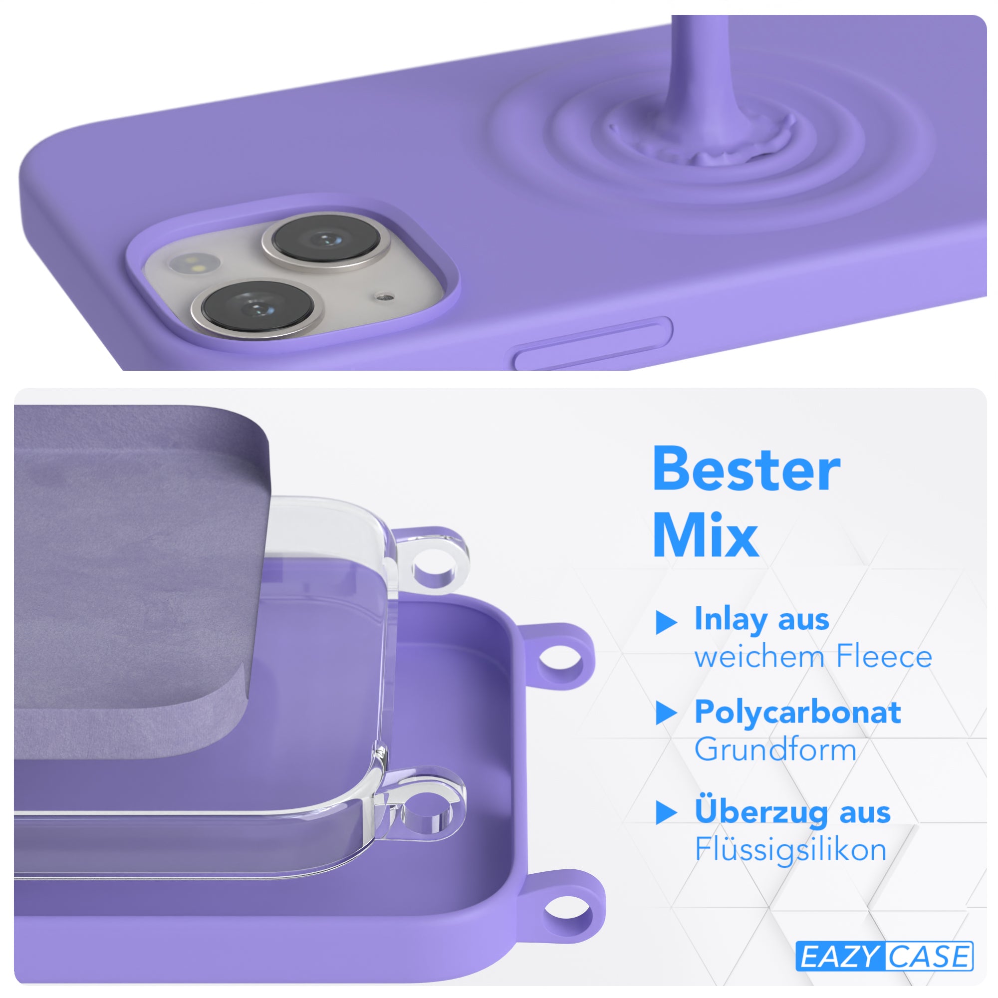 iPhone 13 Mini Silikonhülle + breites Band