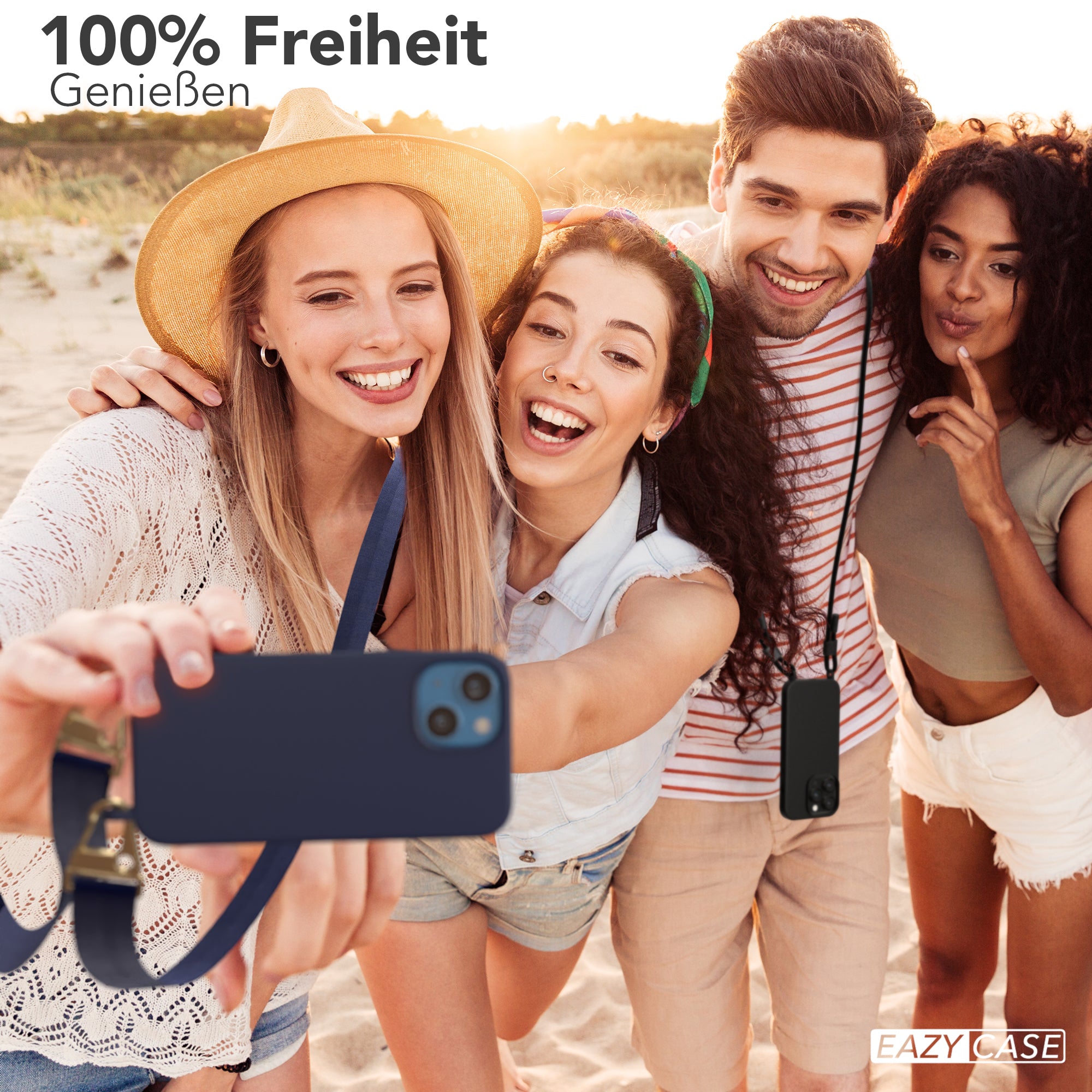 iPhone 13 Mini Silikonhülle + breites Band