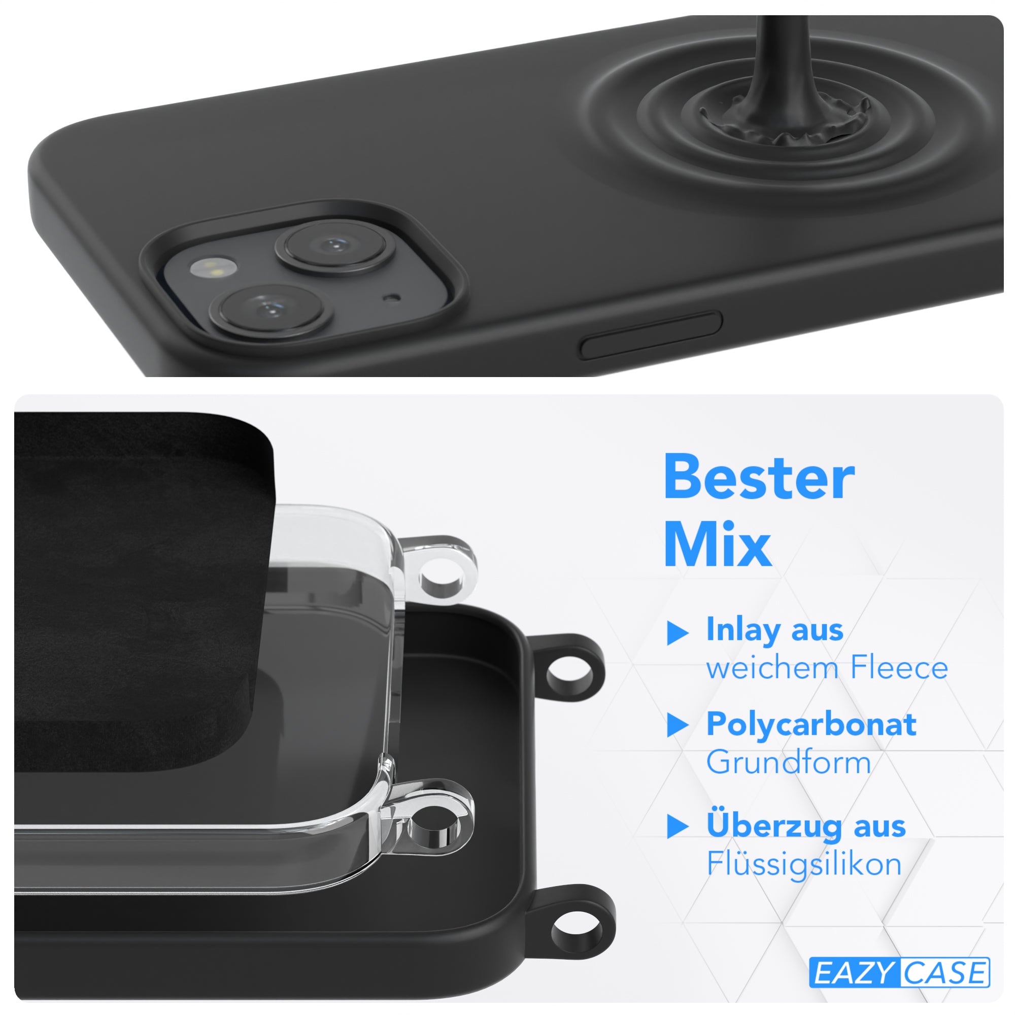 iPhone 13 Silikonhülle + breites Band