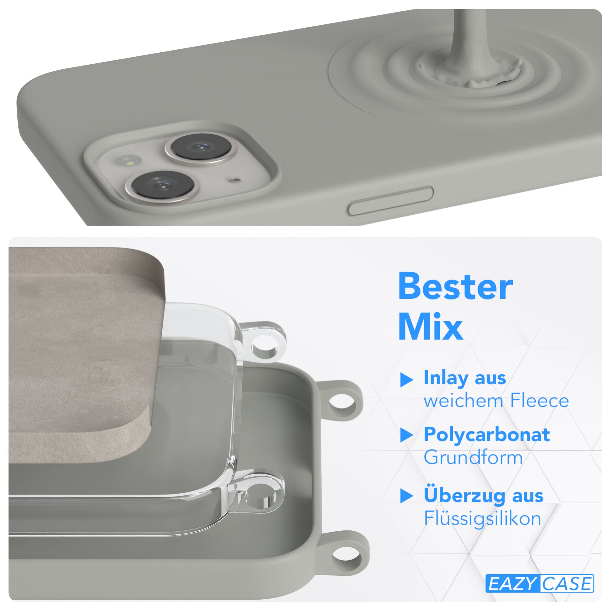 iPhone 13 Silikonhülle + breites Band