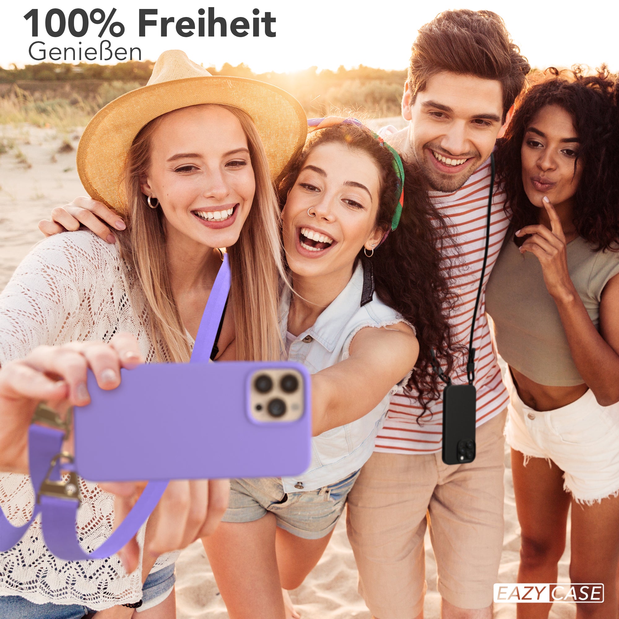 iPhone 13 Pro Max Silikonhülle + breites Band