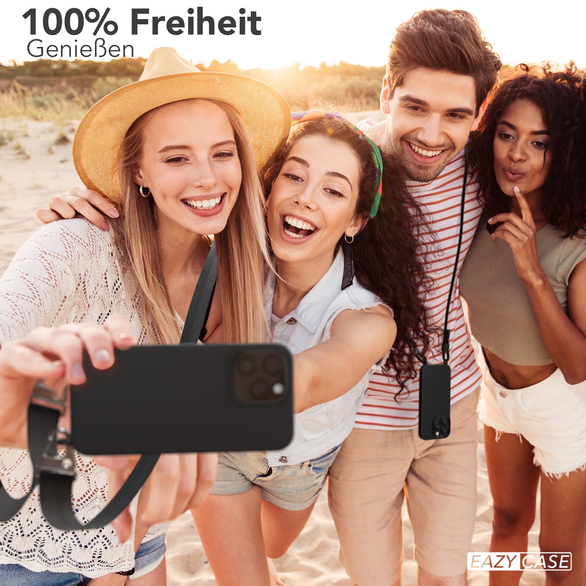 iPhone 14 Pro Max Silikonhülle + breites Band