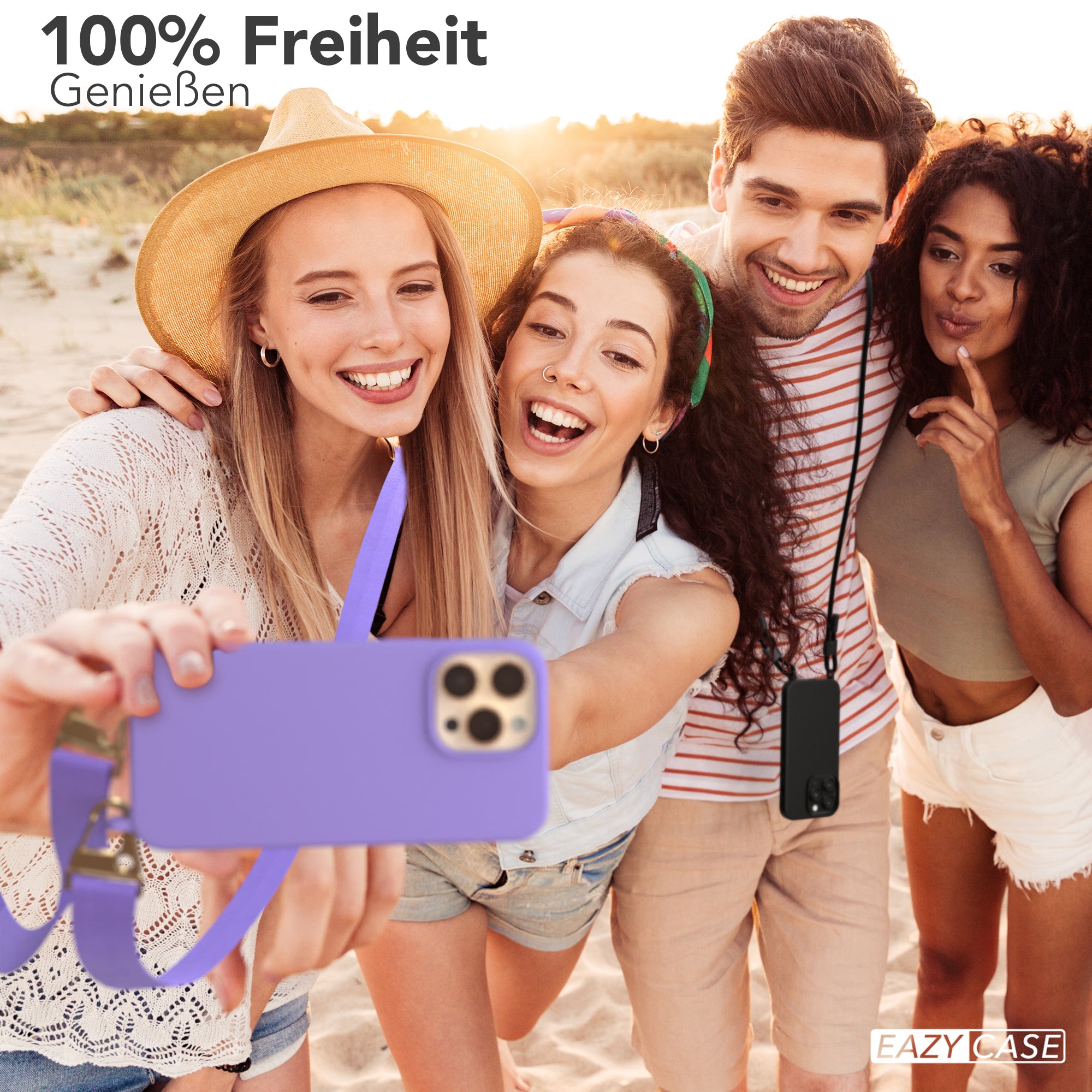 iPhone 14 Pro Max Silikonhülle + breites Band