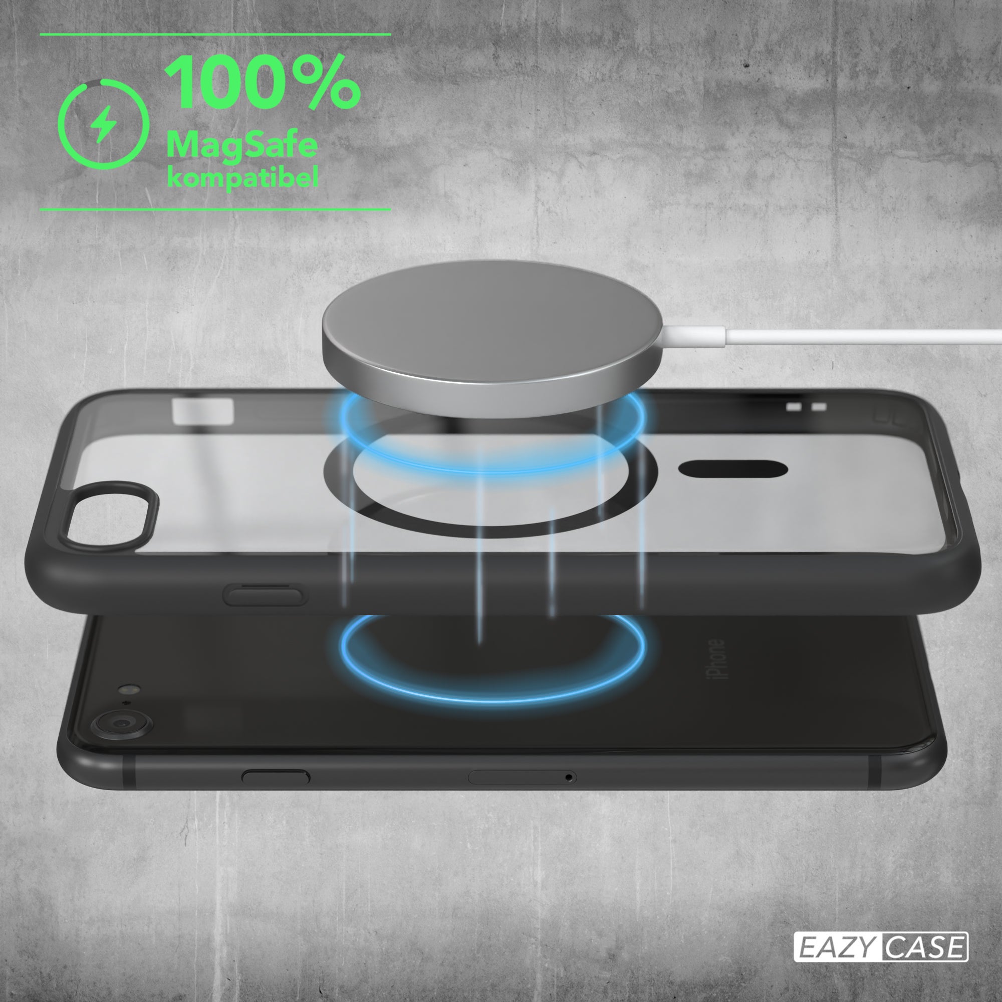 iPhone SE 2022 / 2020 / 8 / 7 transparente Hülle mit MagSafe