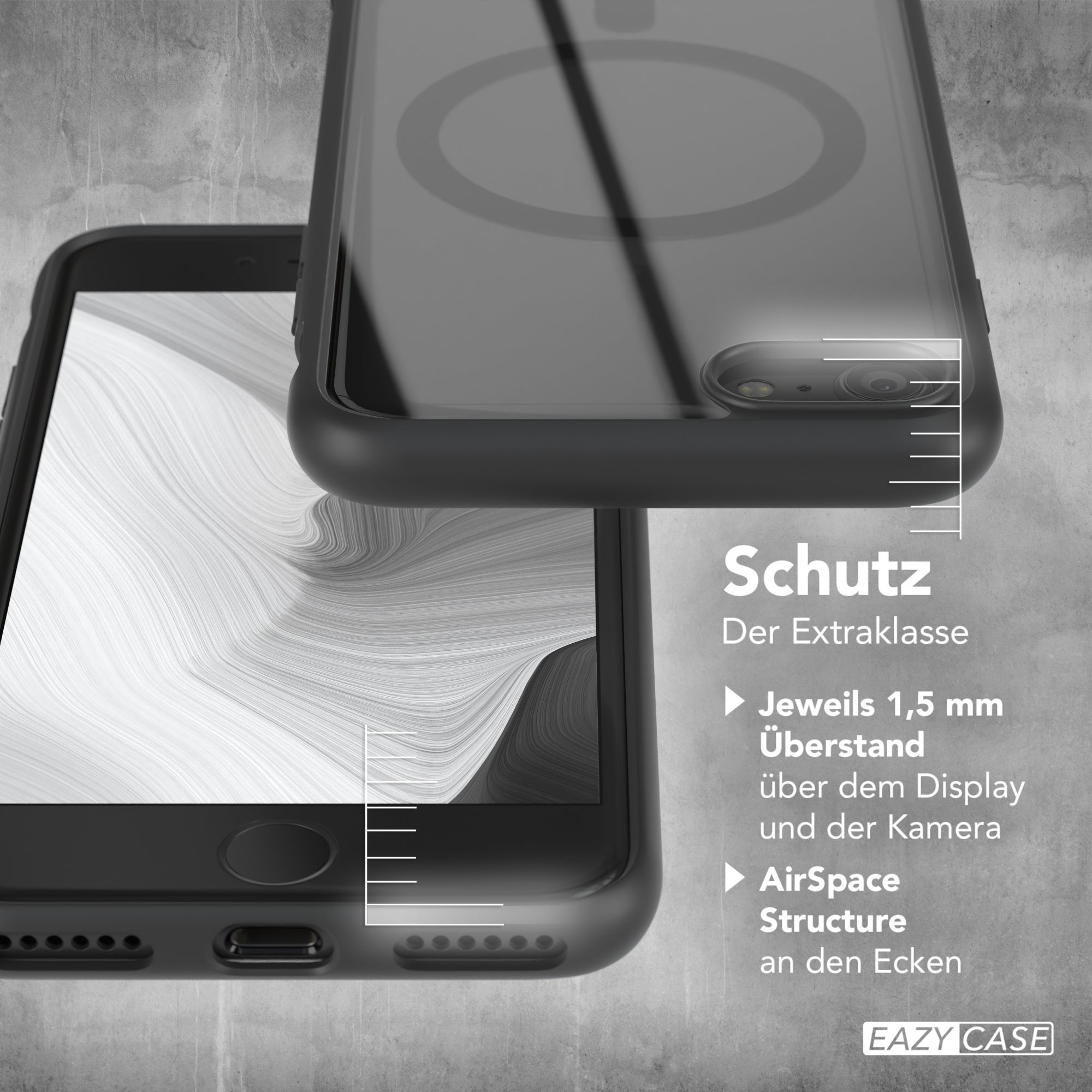 iPhone SE 2022 / 2020 / 8 / 7 transparente Hülle mit MagSafe