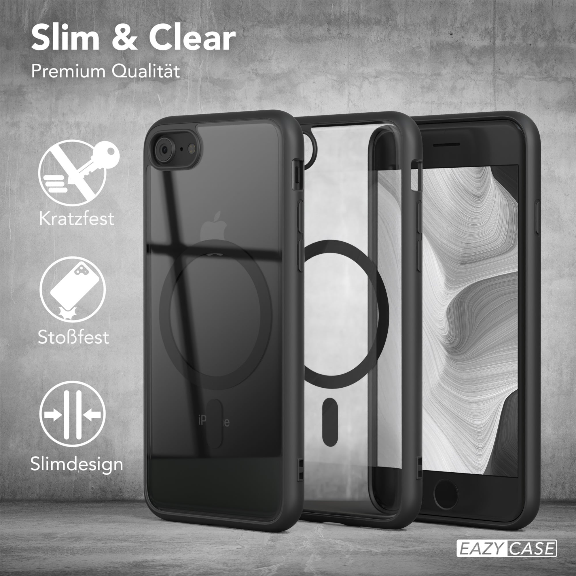 iPhone SE 2022 / 2020 / 8 / 7 transparente Hülle mit MagSafe