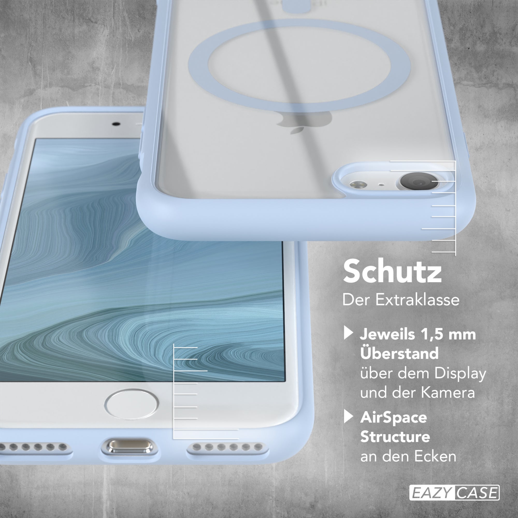 iPhone SE 2022 / 2020 / 8 / 7 transparente Hülle mit MagSafe