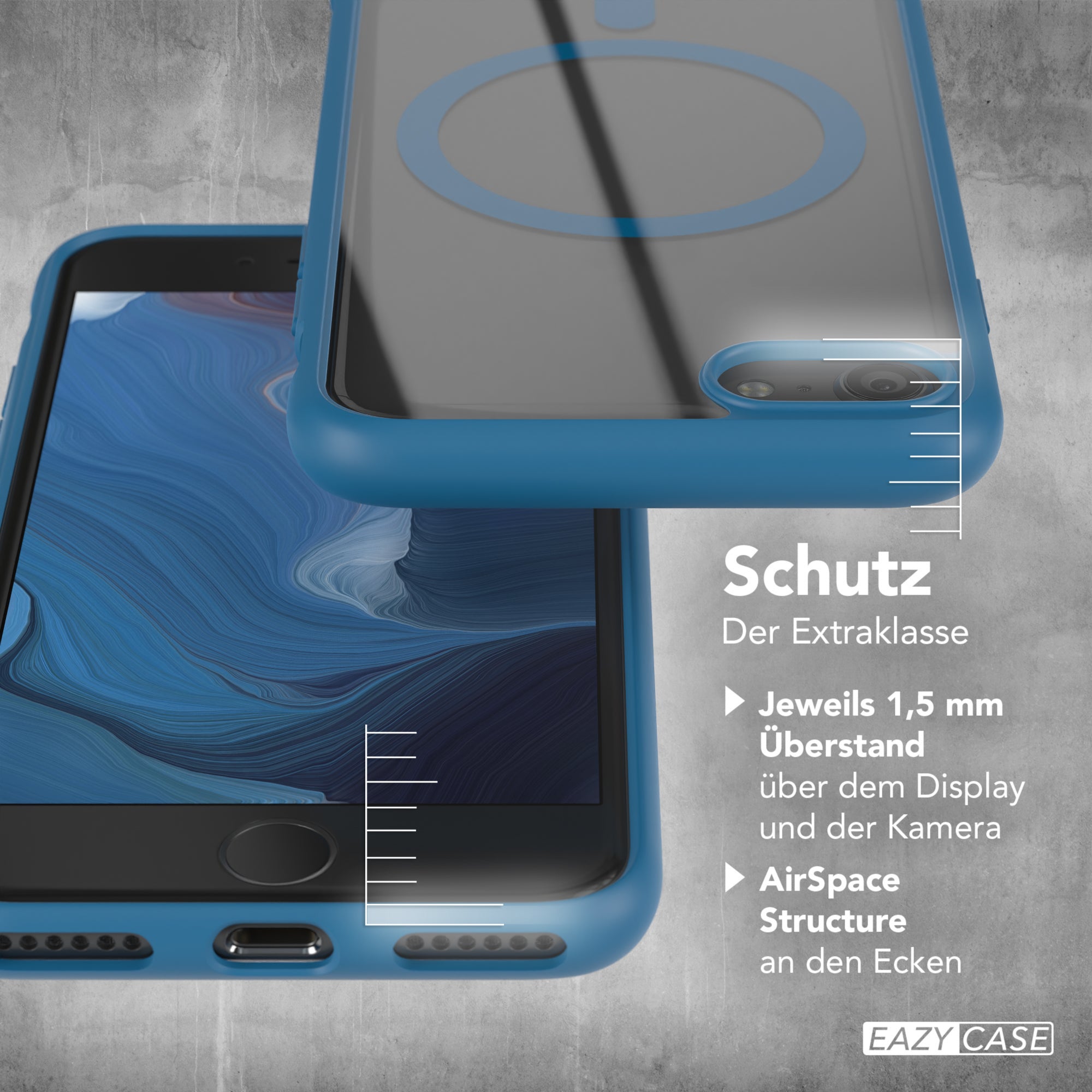 iPhone SE 2022 / 2020 / 8 / 7 transparente Hülle mit MagSafe
