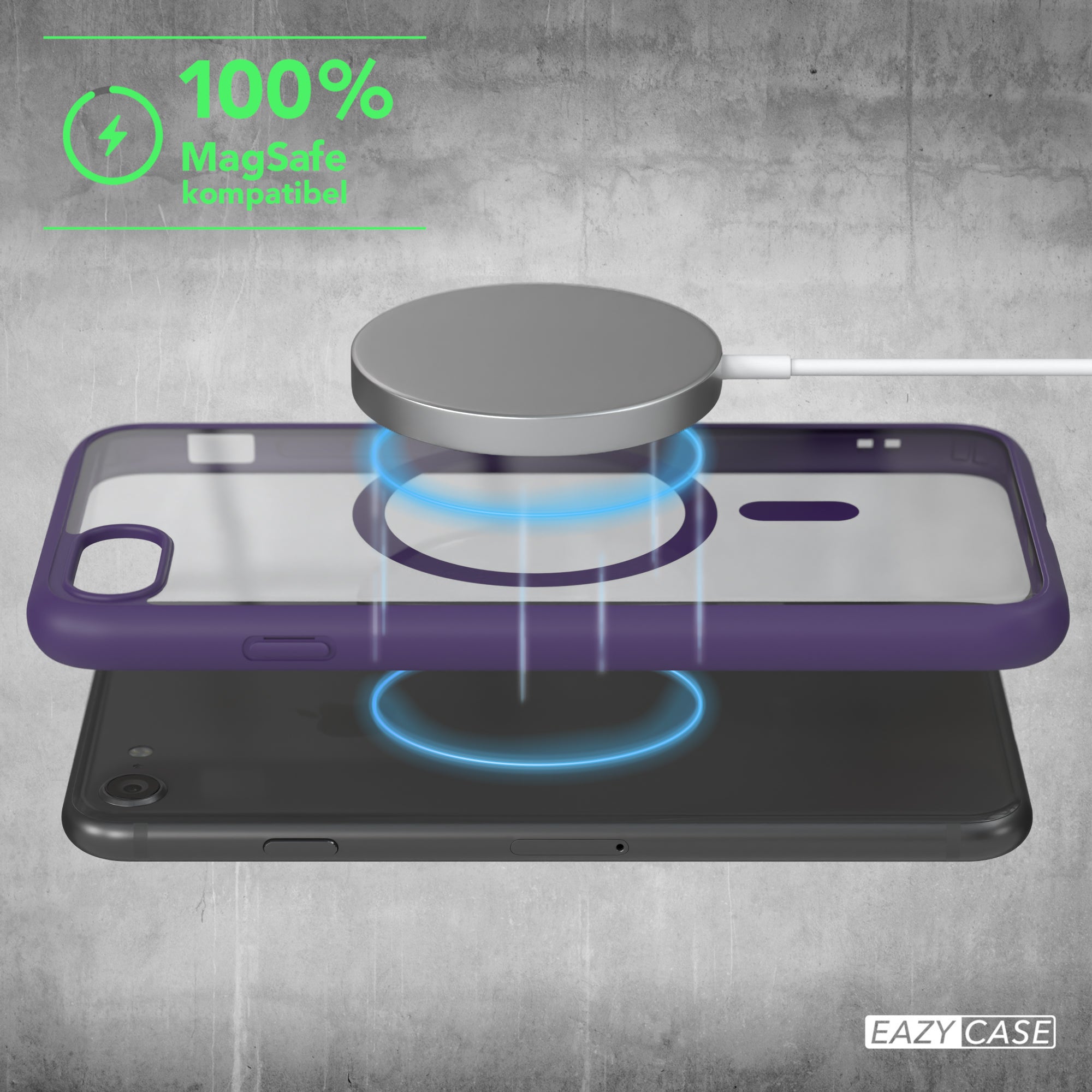 iPhone SE 2022 / 2020 / 8 / 7 transparente Hülle mit MagSafe