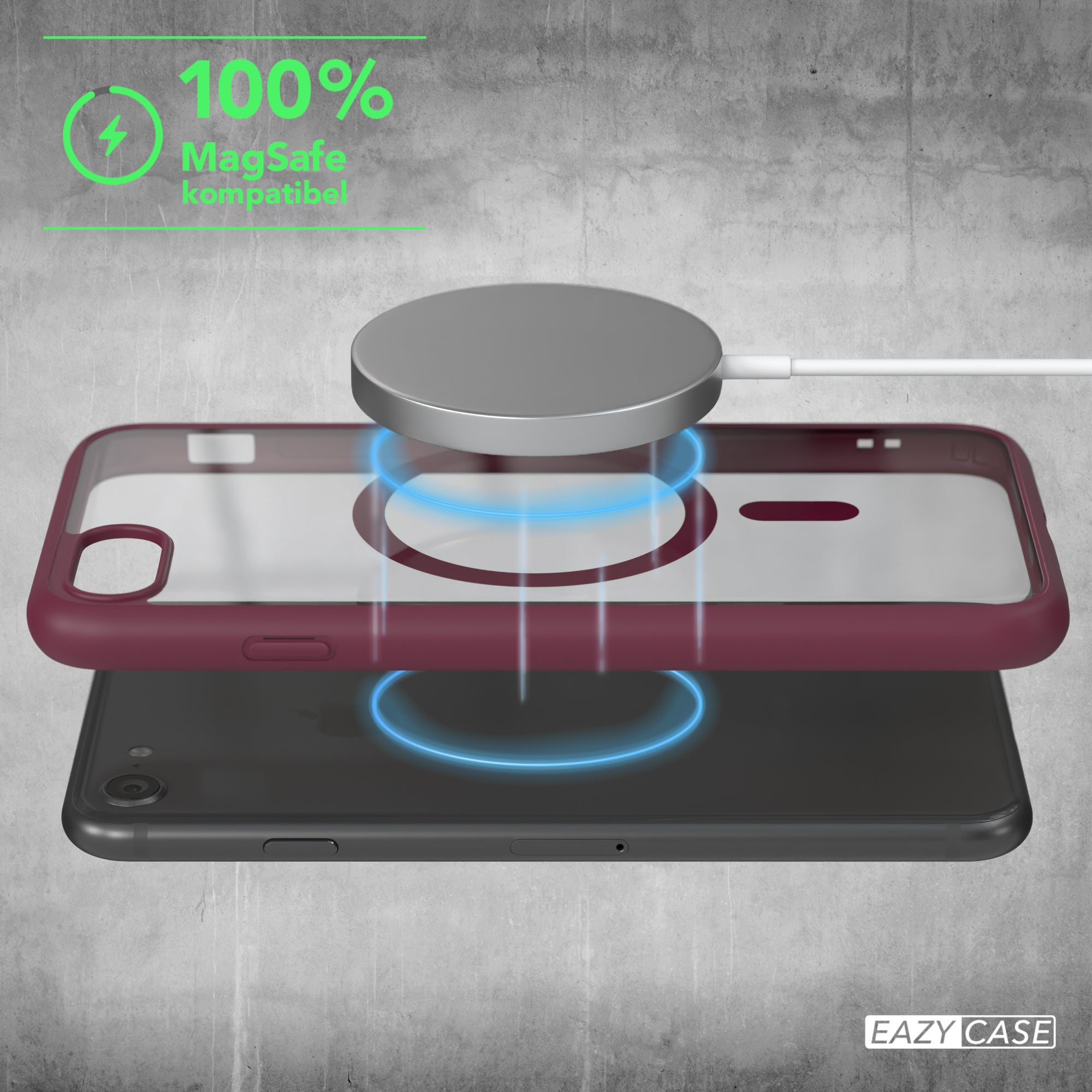 iPhone SE 2022 / 2020 / 8 / 7 transparente Hülle mit MagSafe