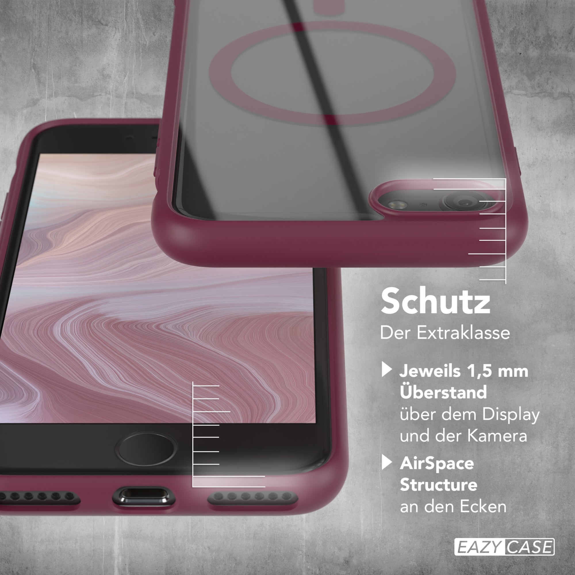 iPhone SE 2022 / 2020 / 8 / 7 transparente Hülle mit MagSafe