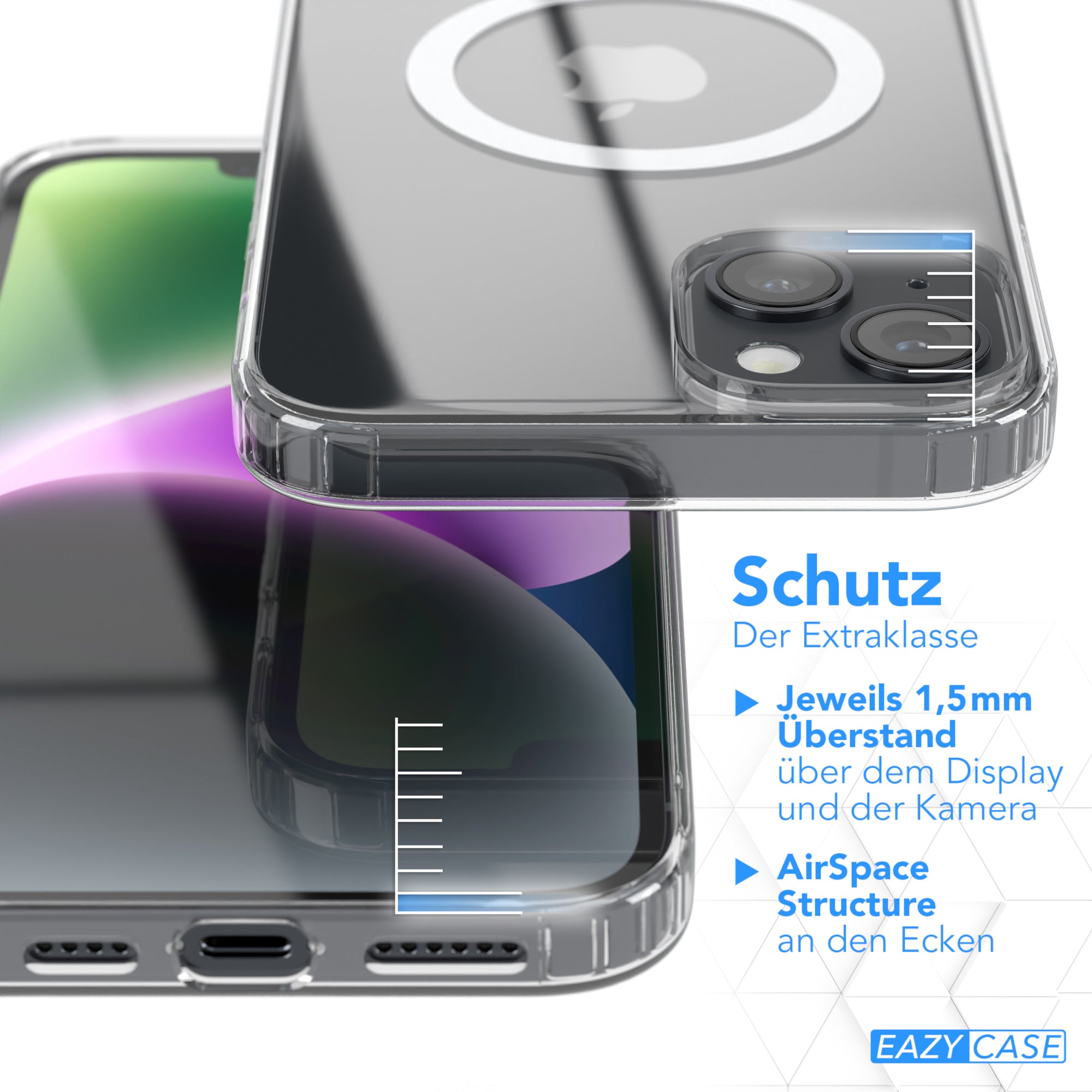 iPhone 14 Plus transparente Hülle mit MagSafe