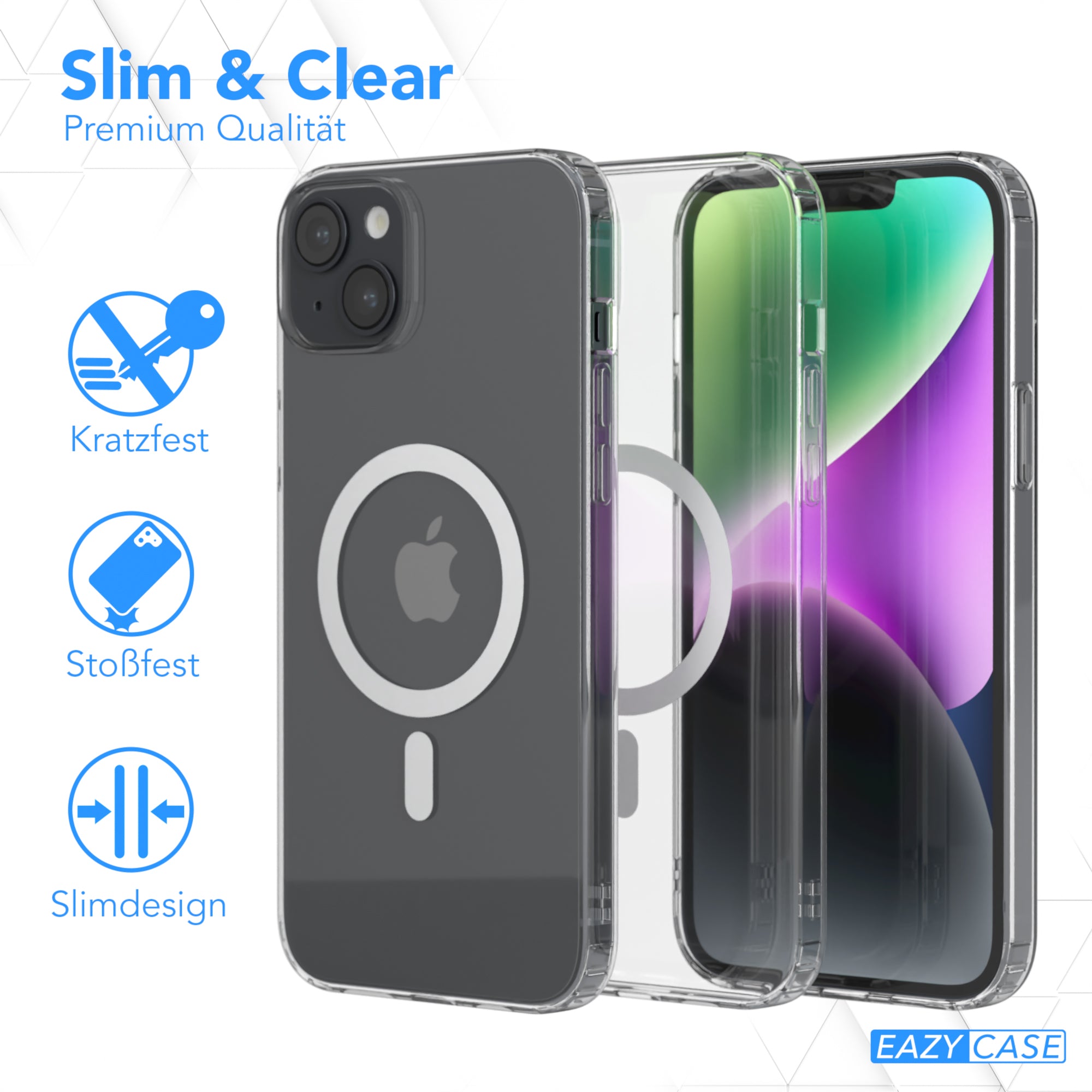 iPhone 14 Plus transparente Hülle mit MagSafe