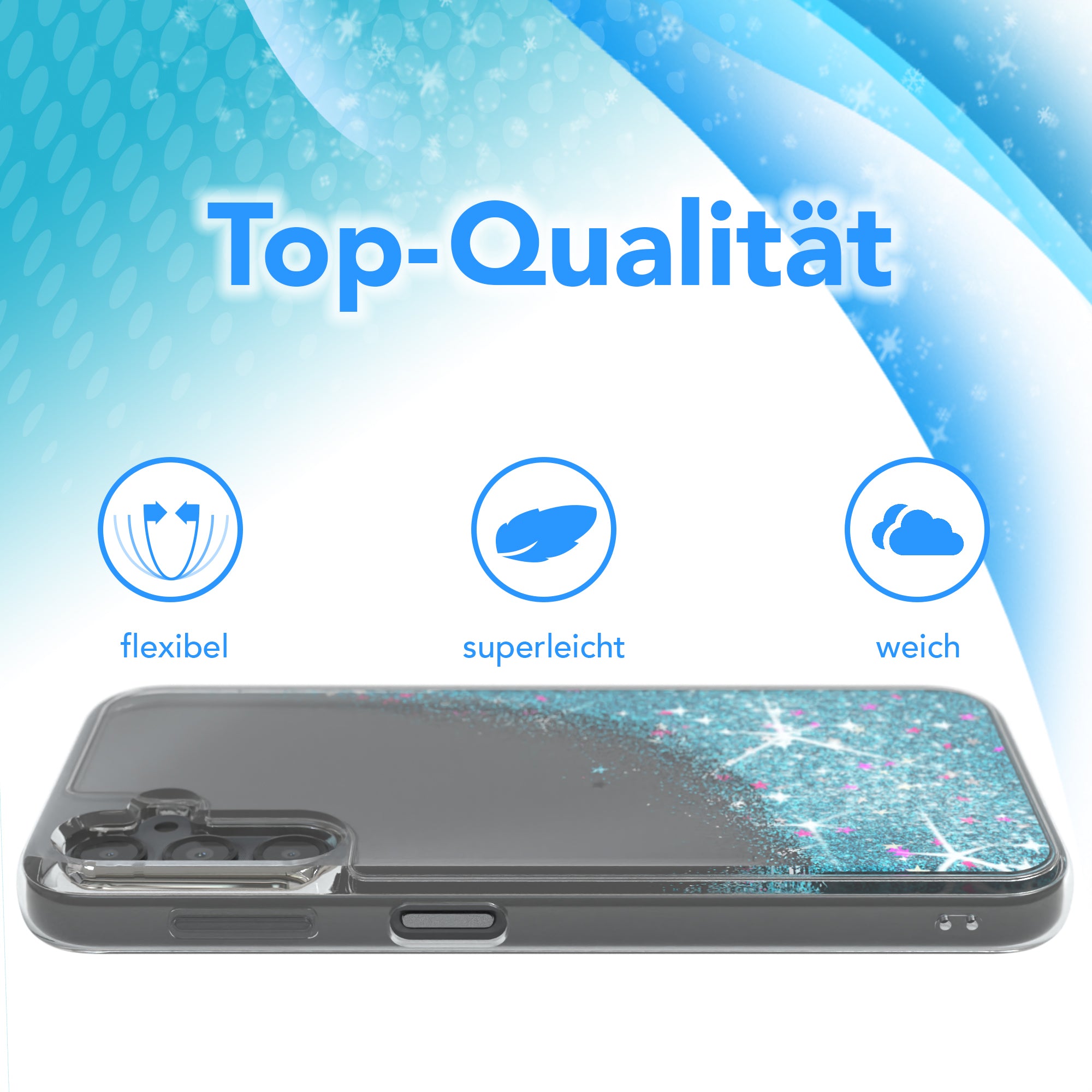 Galaxy A14 Glitzerhülle