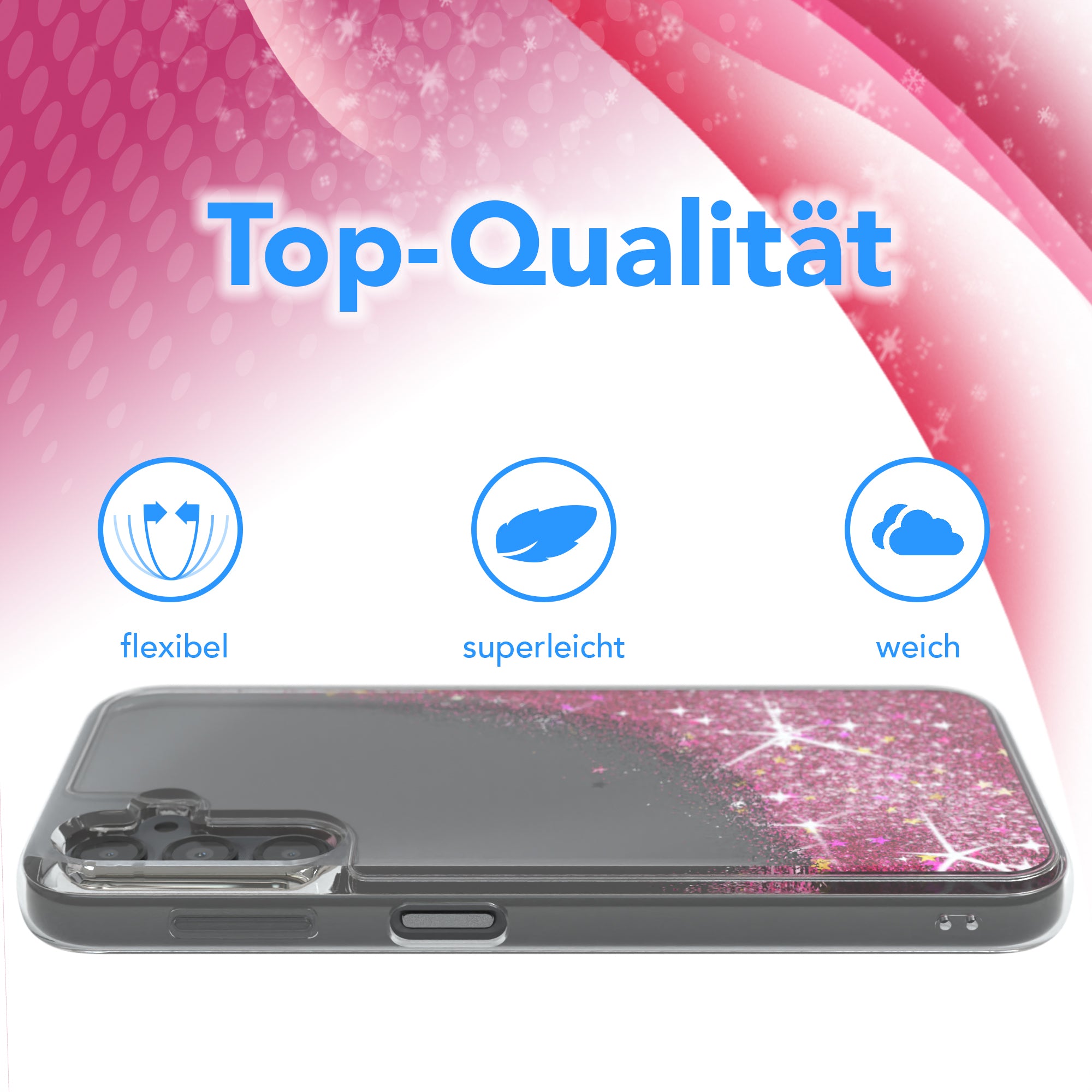 iPhone 11 Silikonhülle + Kordel mit Karabinern