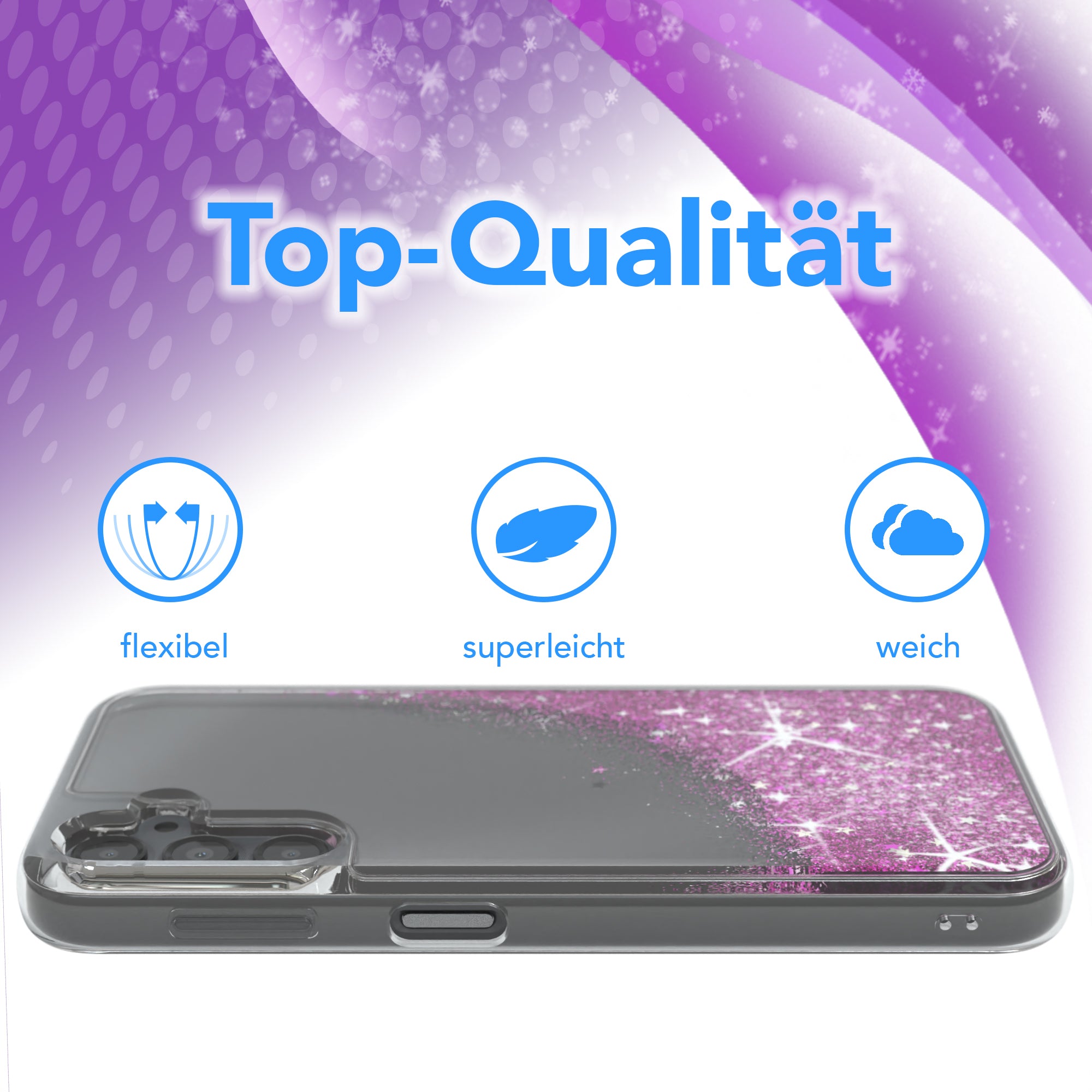 Galaxy A14 Glitzerhülle