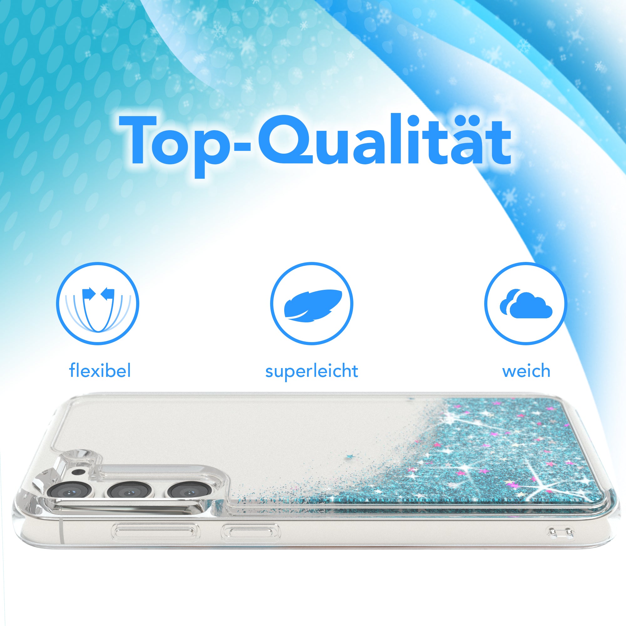 Galaxy S23 Plus Glitzerhülle