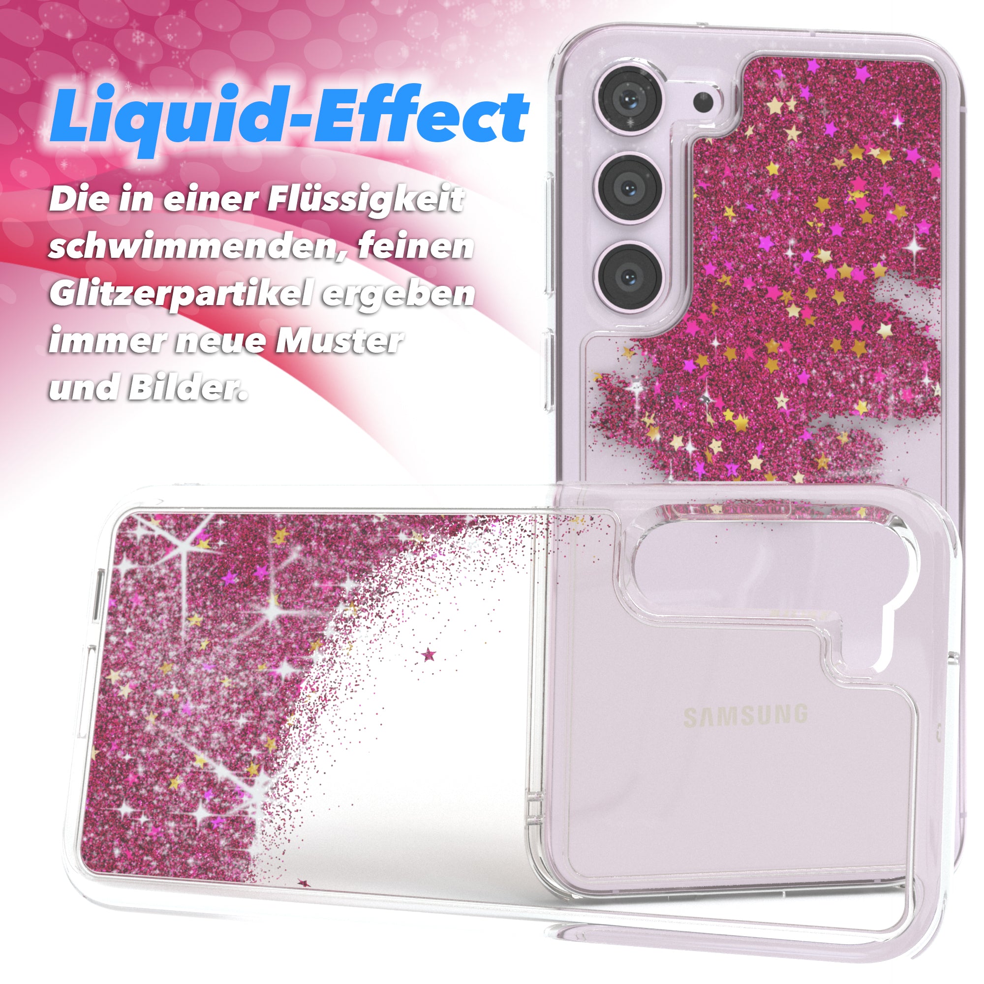 Galaxy S23 Plus Glitzerhülle