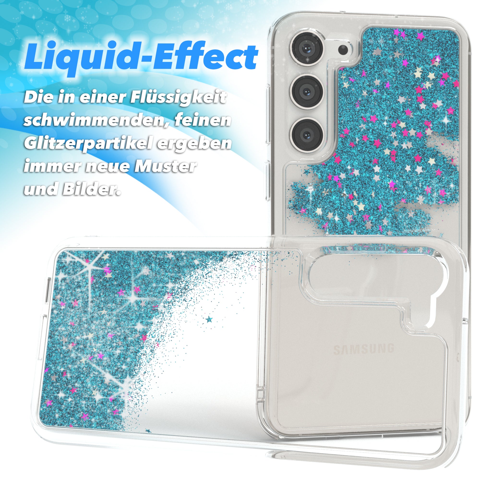 Galaxy S23 Plus Glitzerhülle