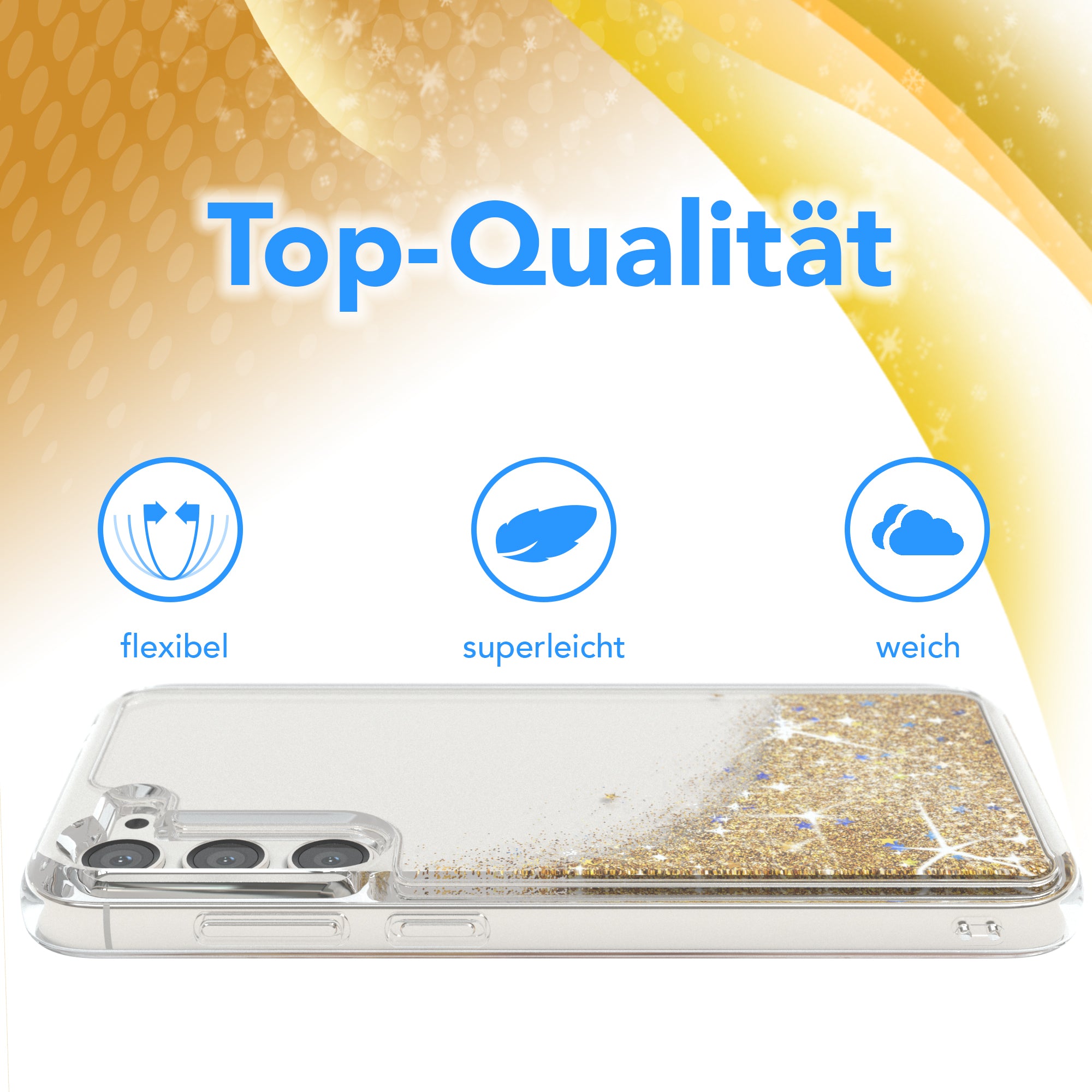 Galaxy S23 Plus Glitzerhülle