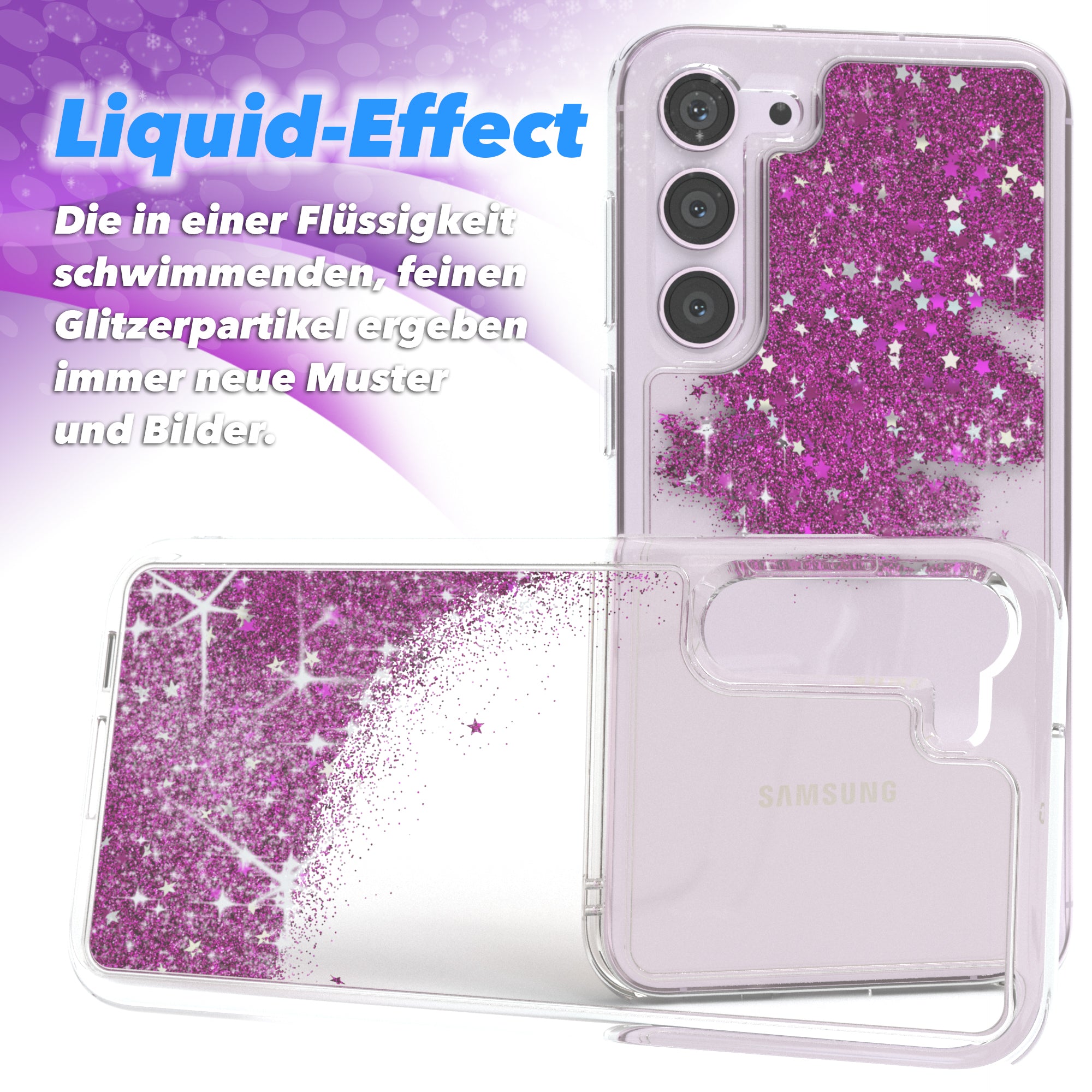 Galaxy S23 Plus Glitzerhülle