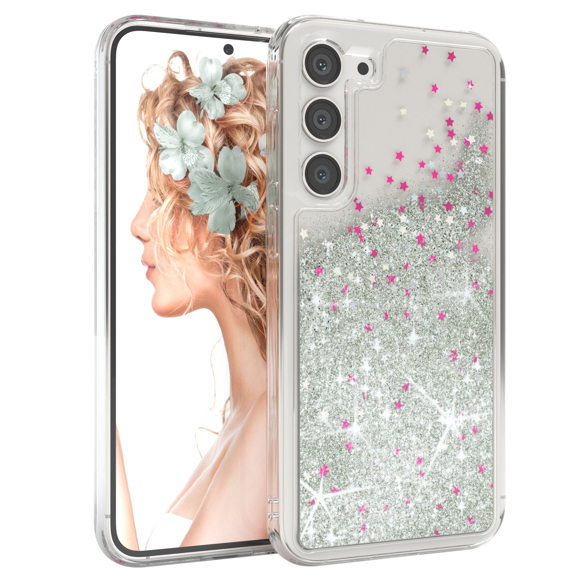 Galaxy S23 Plus Glitzerhülle