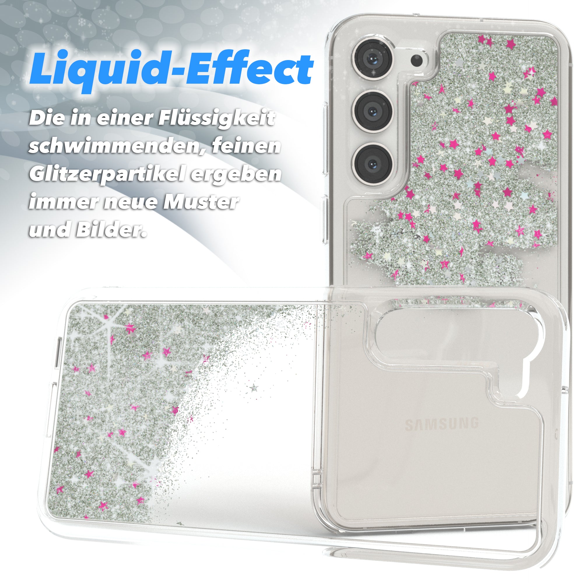 Galaxy S23 Plus Glitzerhülle