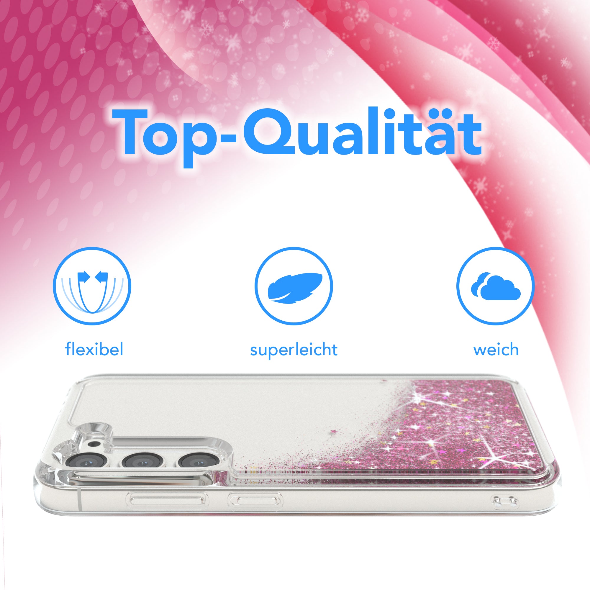 Galaxy S23 Glitzerhülle