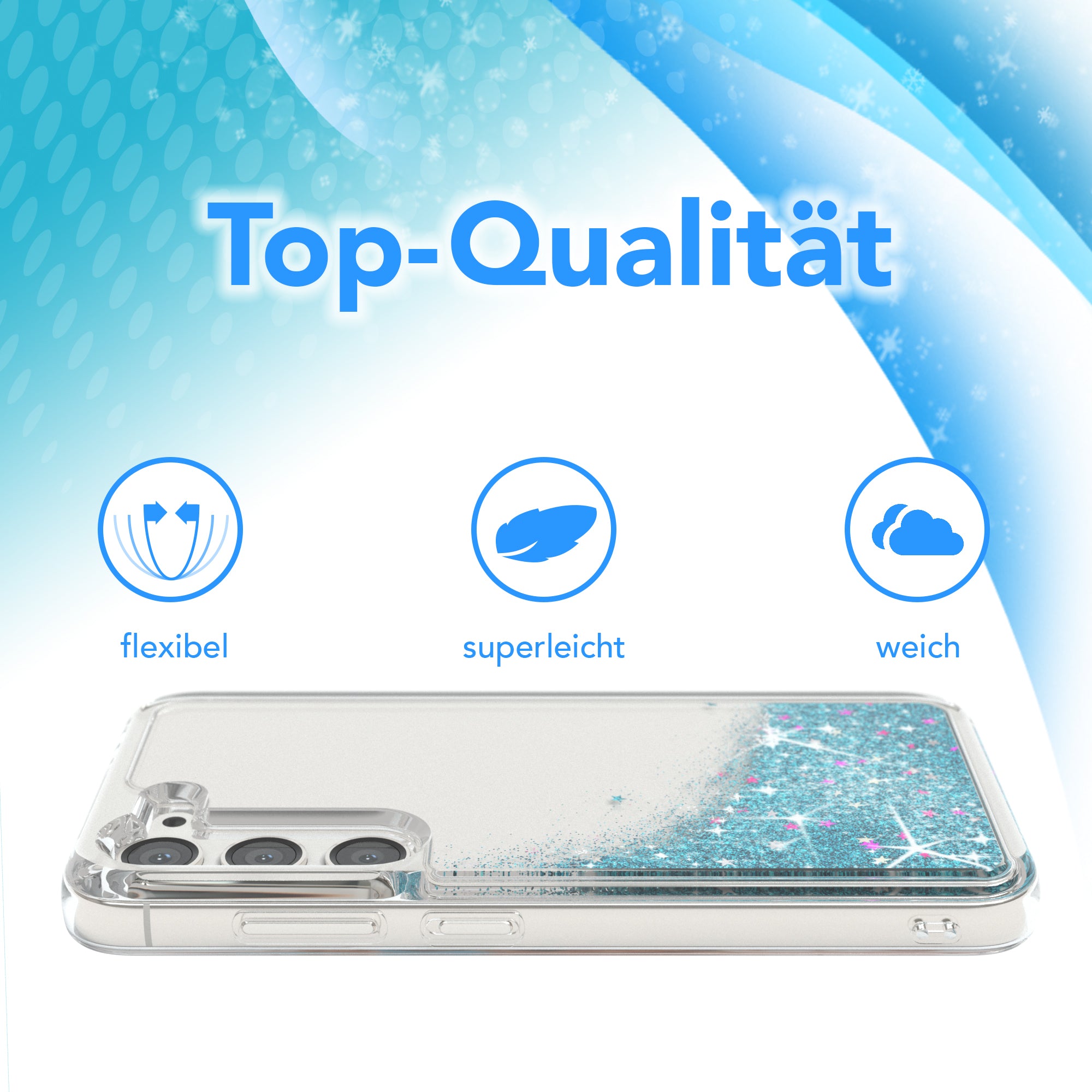 Galaxy S23 Glitzerhülle