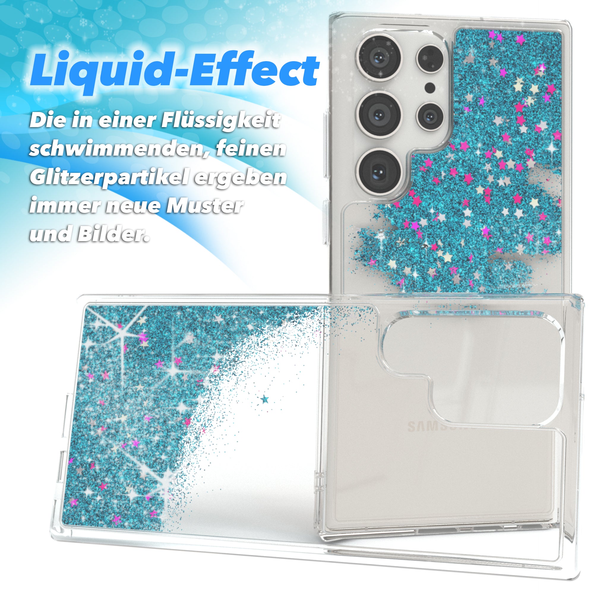 Galaxy S23 Ultra Glitzerhülle