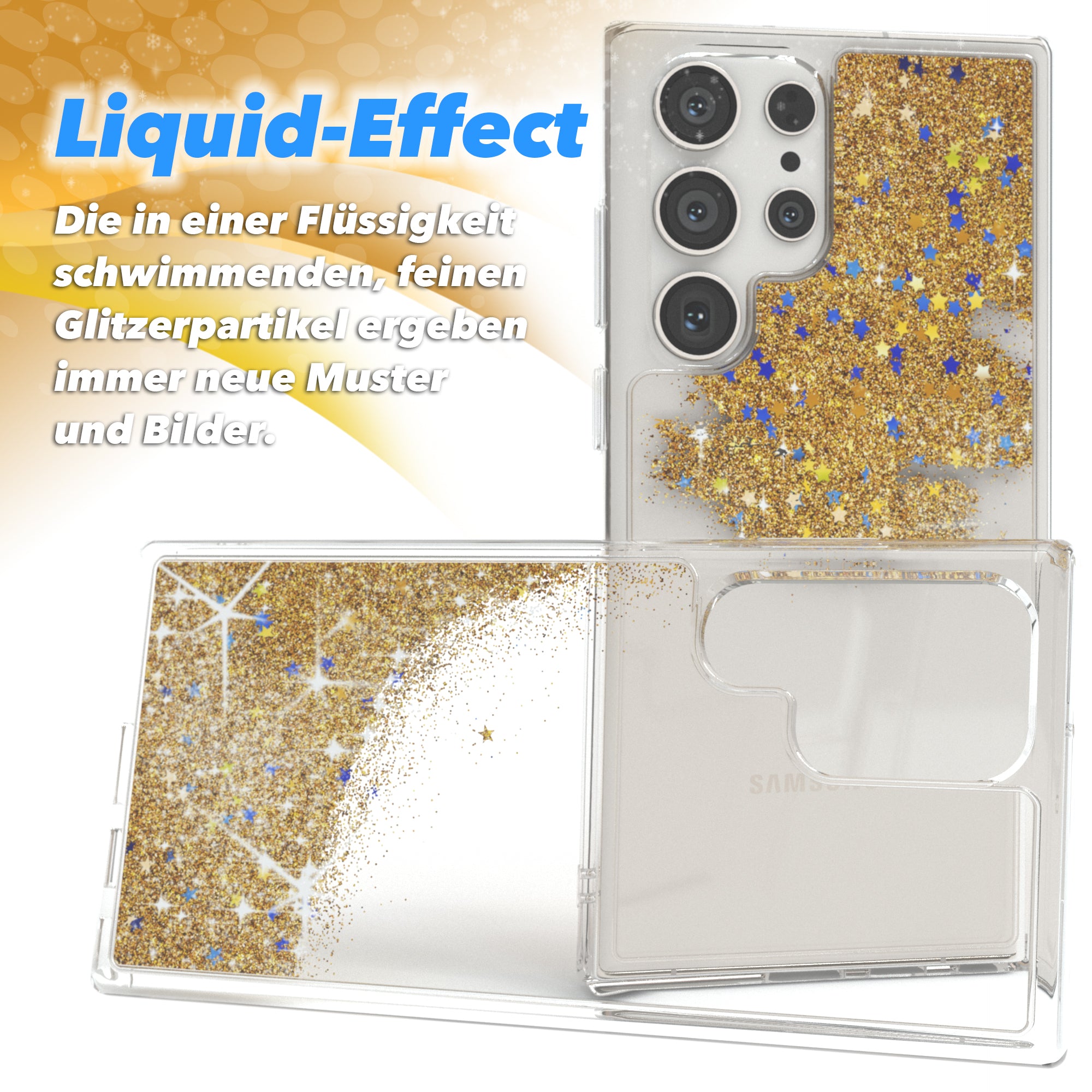 Galaxy S23 Ultra Glitzerhülle