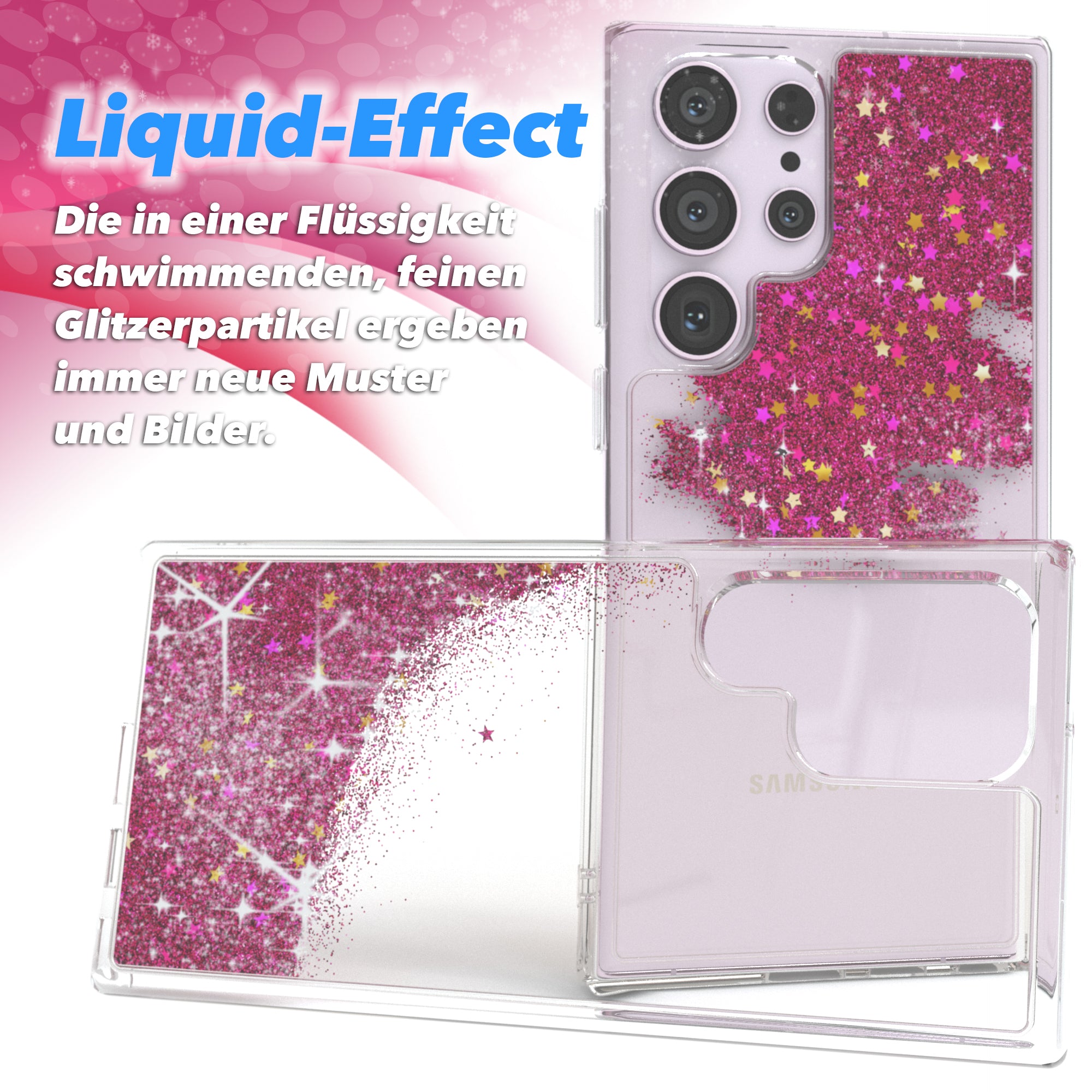 Galaxy S23 Ultra Glitzerhülle