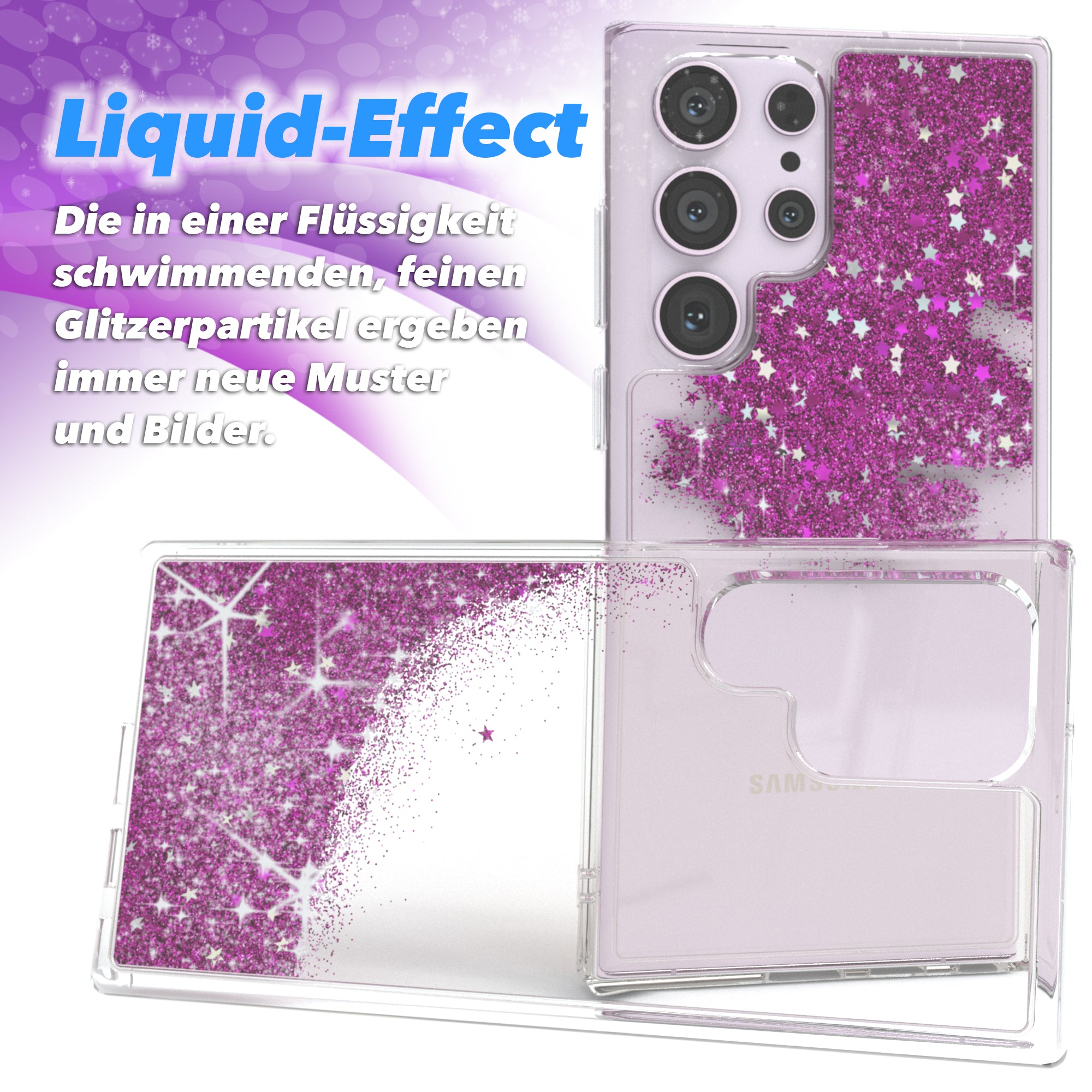 Galaxy S23 Ultra Glitzerhülle